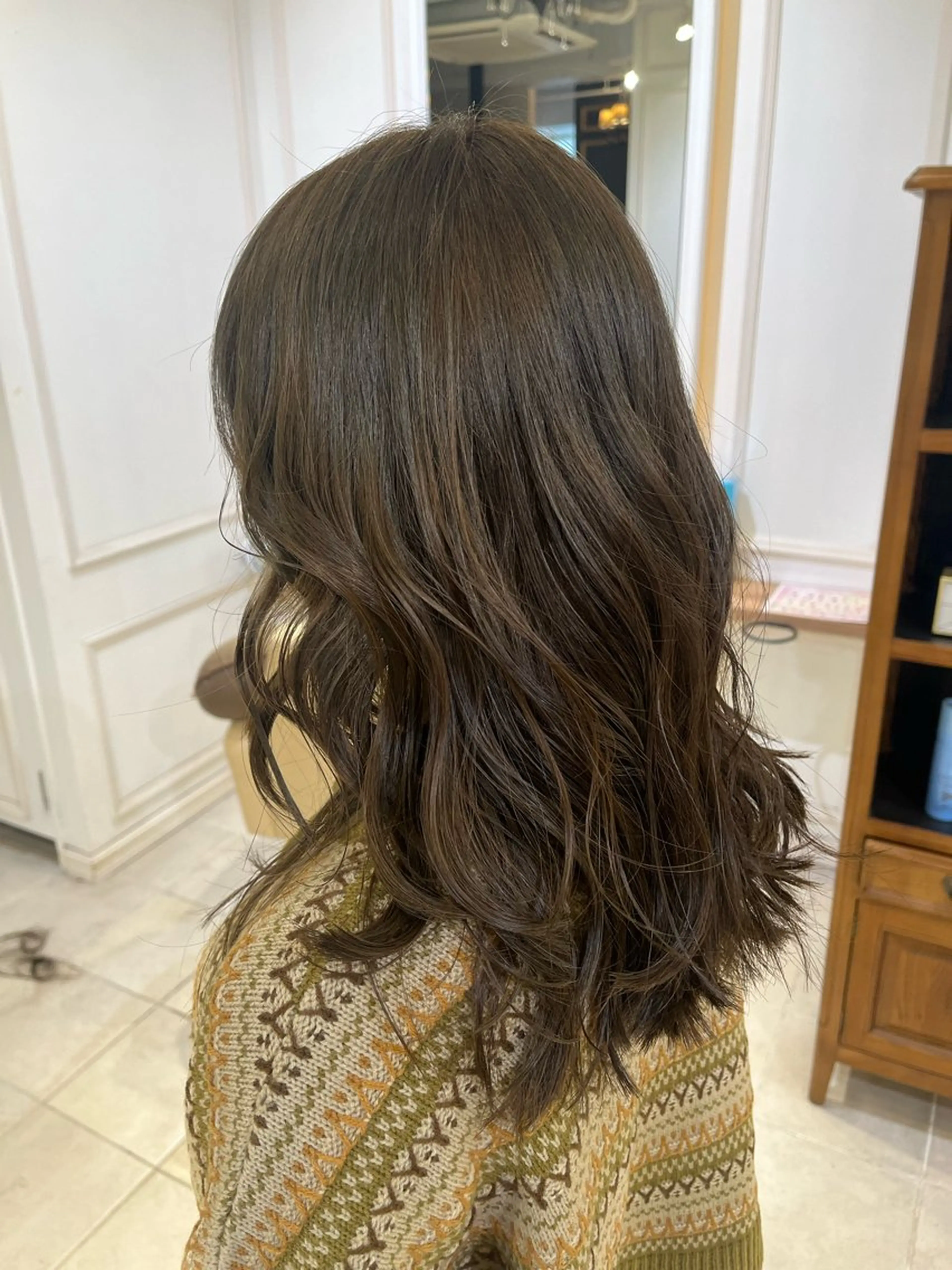 カラー 透明感カラー グレージュ オリーブグレージュ オリーブグレー RICHEL所属・川口 空良のヘアスタイル