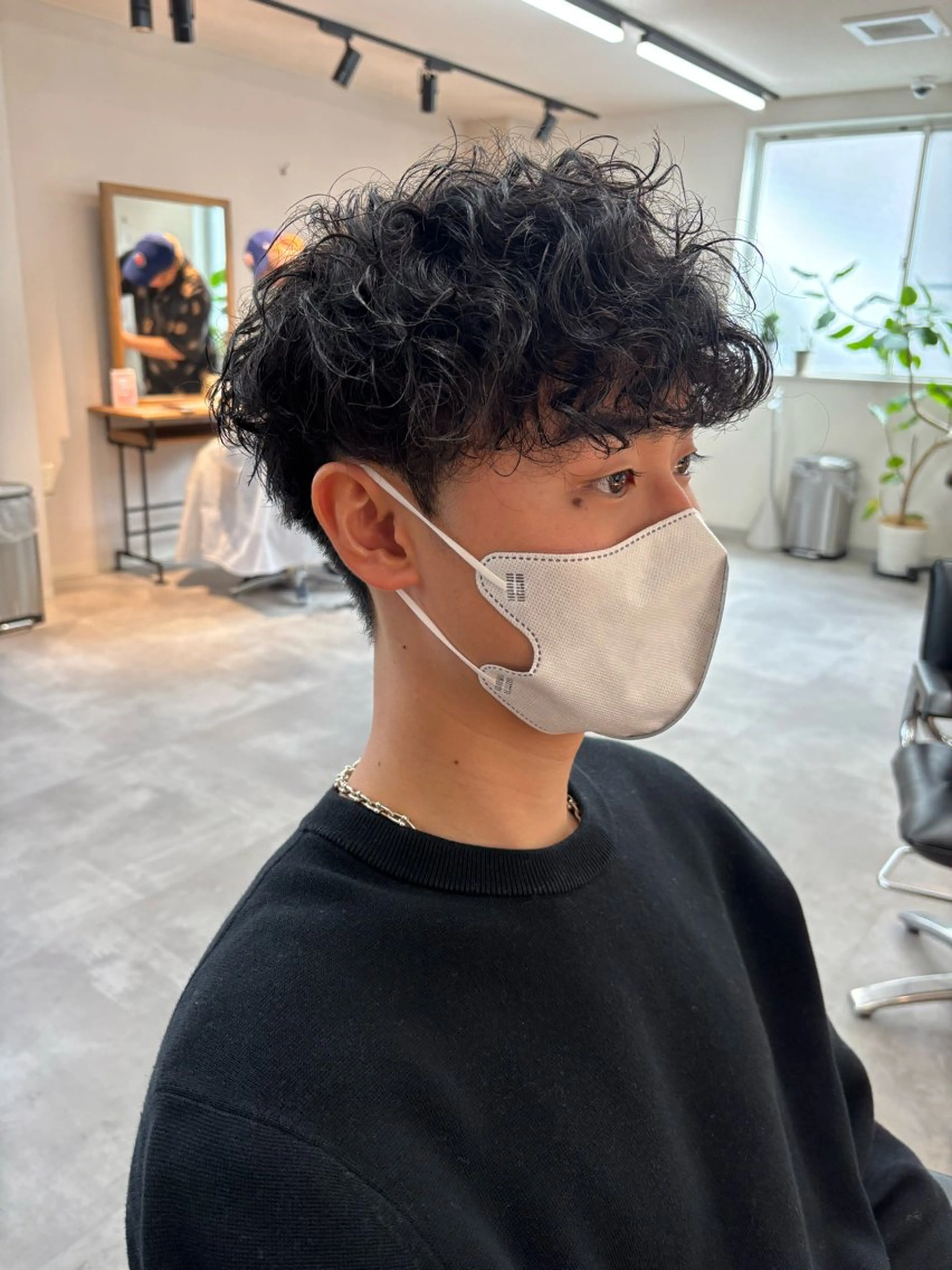 パーマ メンズ メンズパーマ カット パーマ フェザーパーマ/韓国 /メンズカット/保立のヘアスタイル