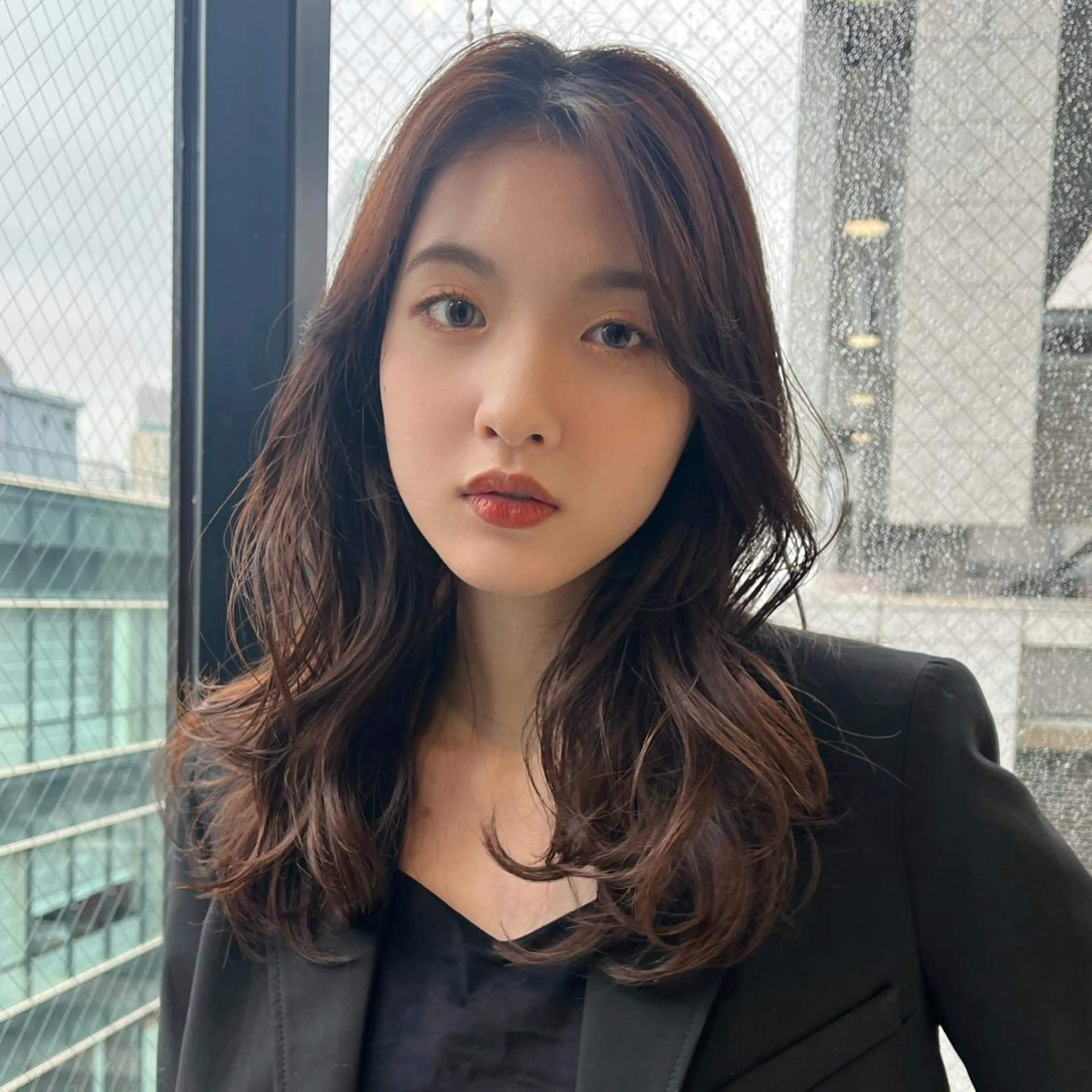 ロング カラー ブラウンカラー ナチュラルブラウン レイヤーカット Je suis heureuse Tres所属・早朝セット☀️ レイヤー/Momoのヘアスタイル