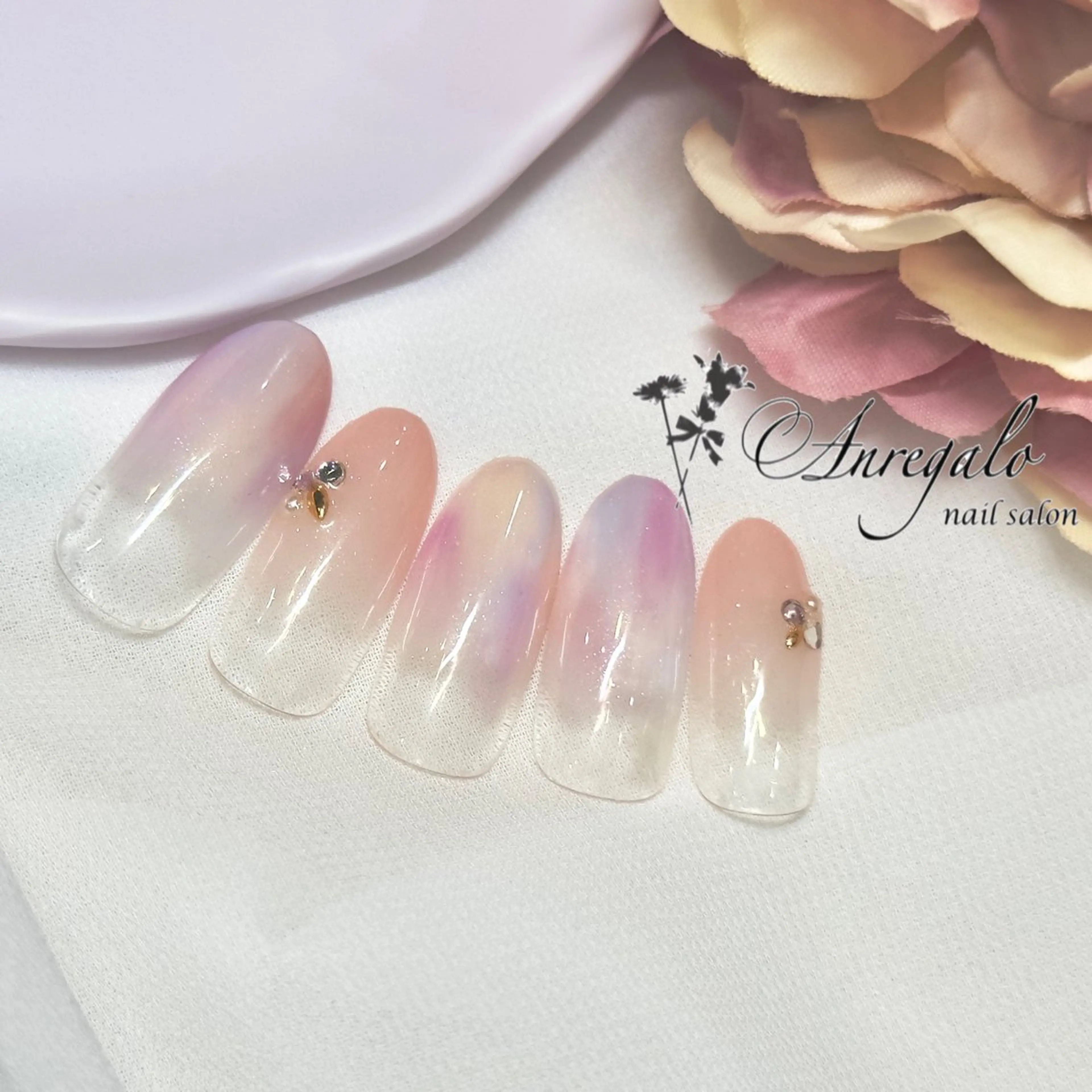 ネイル ジェルネイル パラジェル パステルネイル nail salon Anregalo《アンレガロ》所属・橋本 麻未のネイルデザイン
