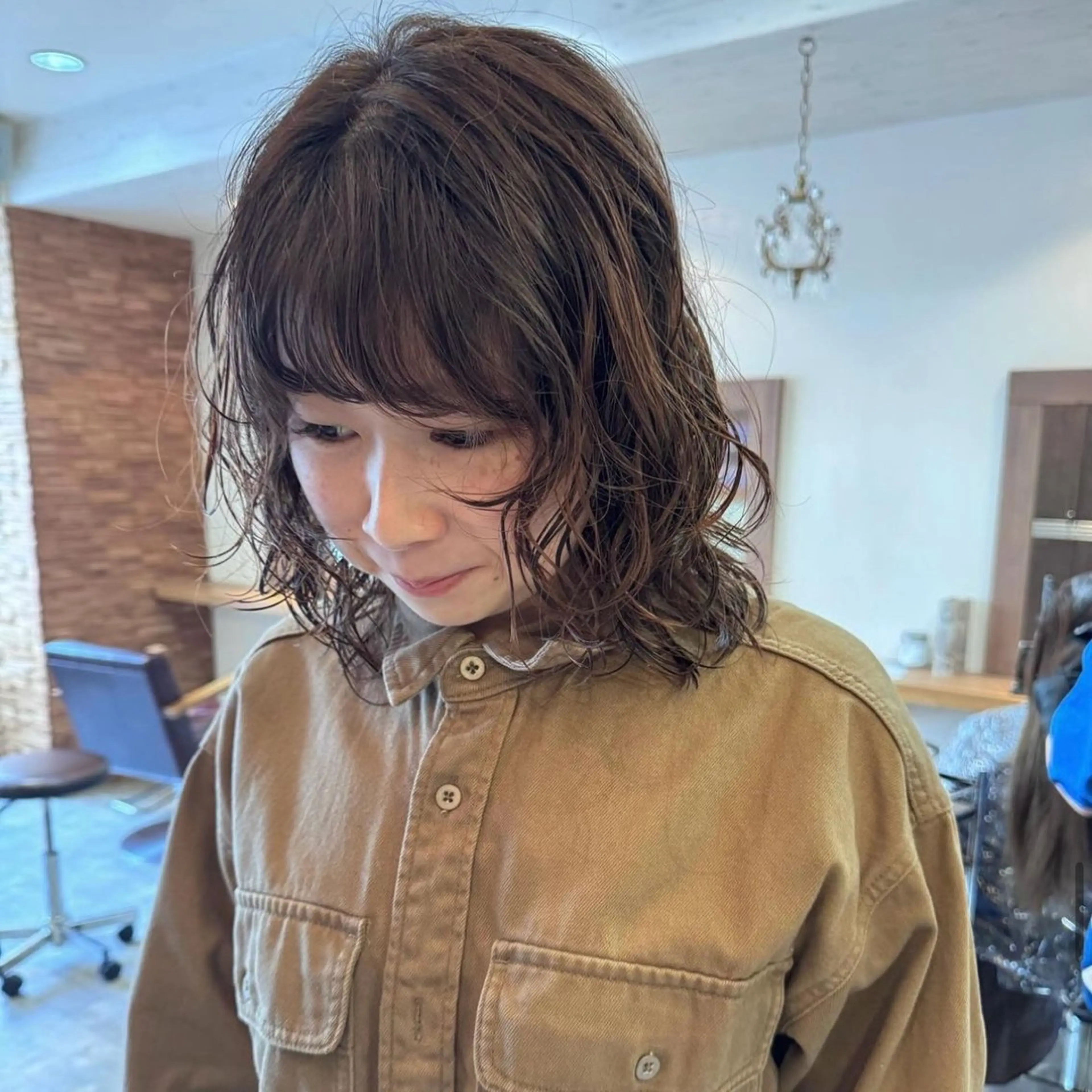 ミディアム パーマ ミディアムパーマ gotoday shaire salon 神戸三宮所属・ショート/パーマ/ MIOのヘアスタイル