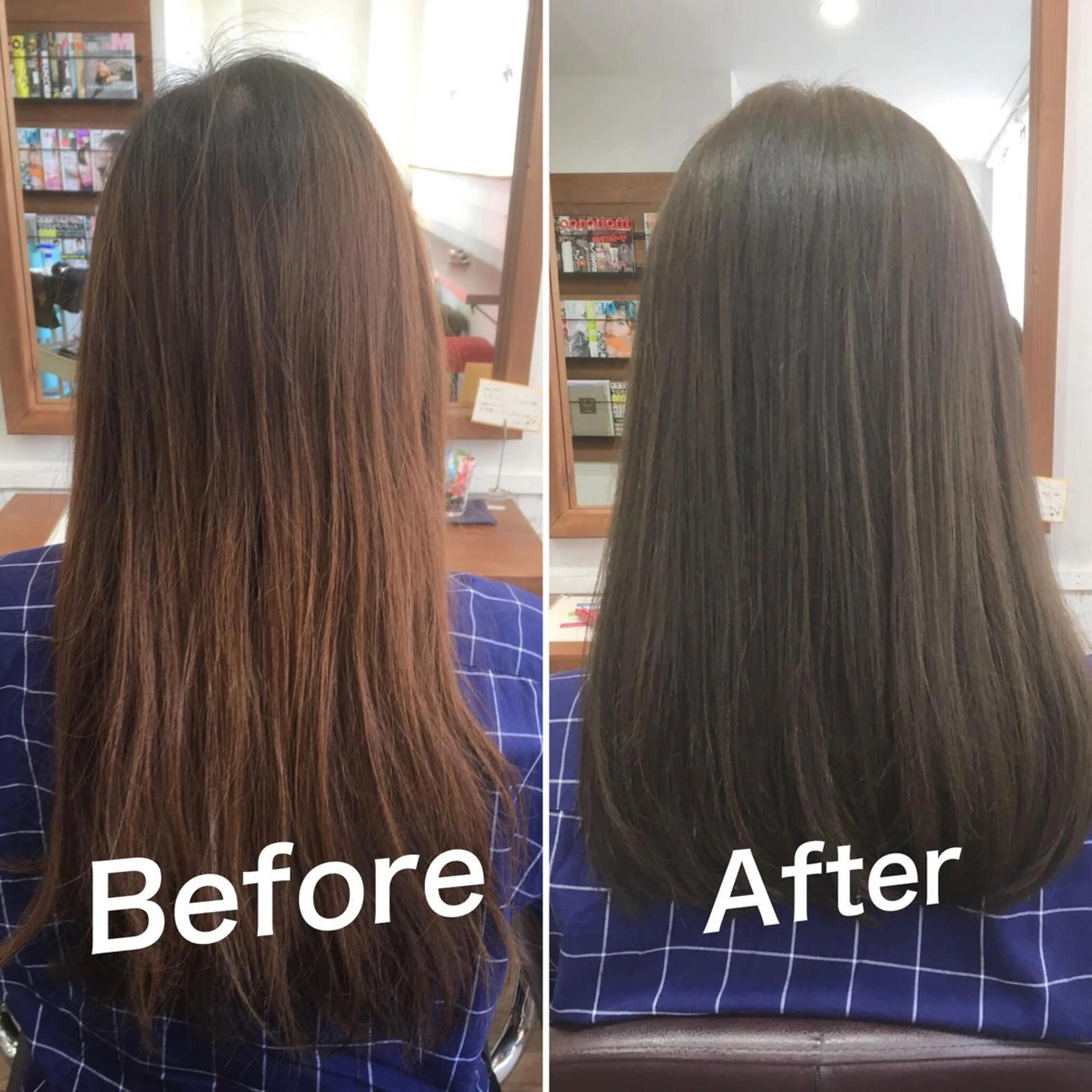 カラー アディクシーカラー オレンジ カット トリートメント 佐瀬竜矢PRIMAL /portのヘアスタイル