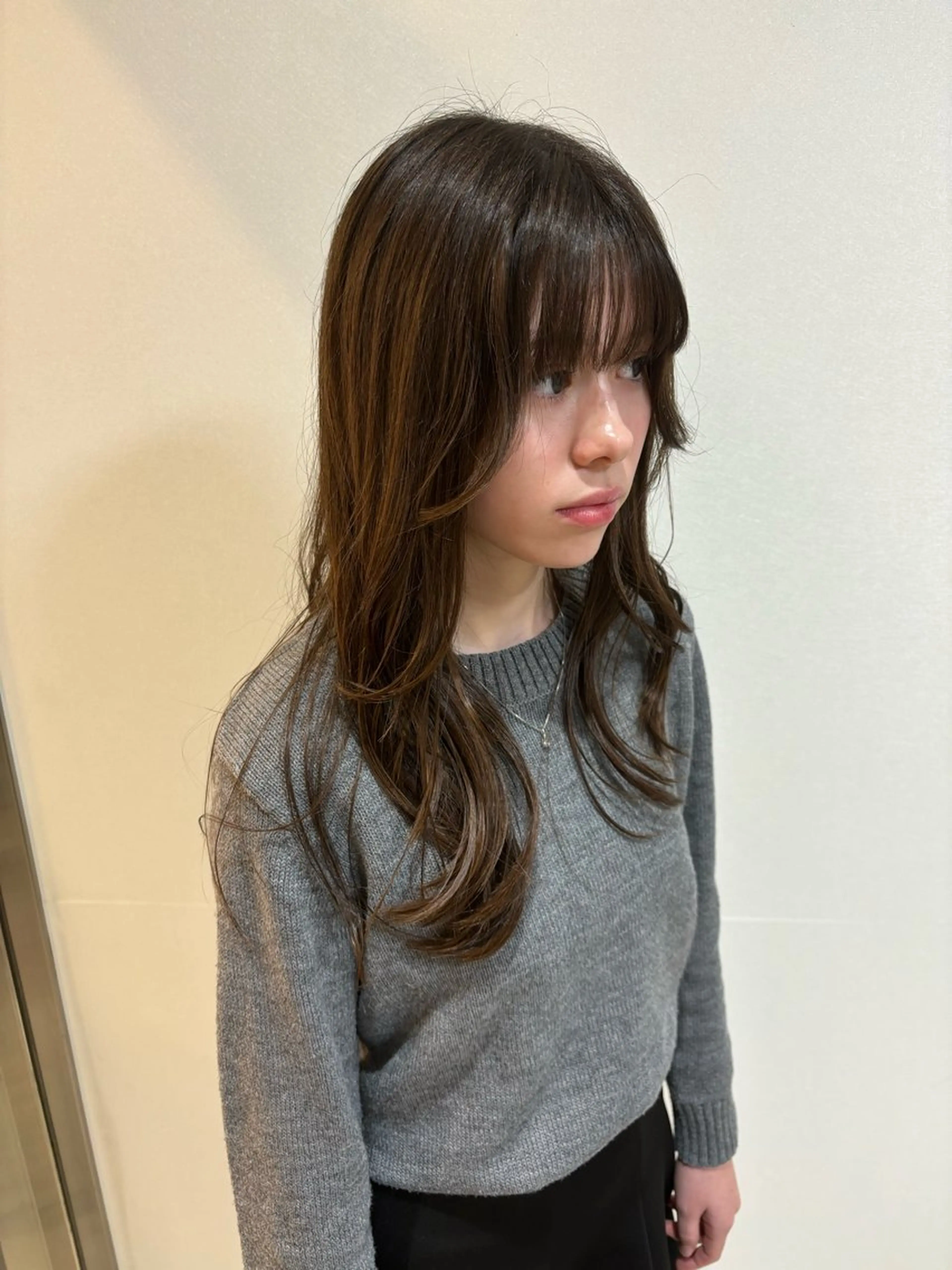 ロング くびれヘア くびれレイヤー レイヤーカット 札幌パーマ 髪質改善/後藤海音のヘアスタイル