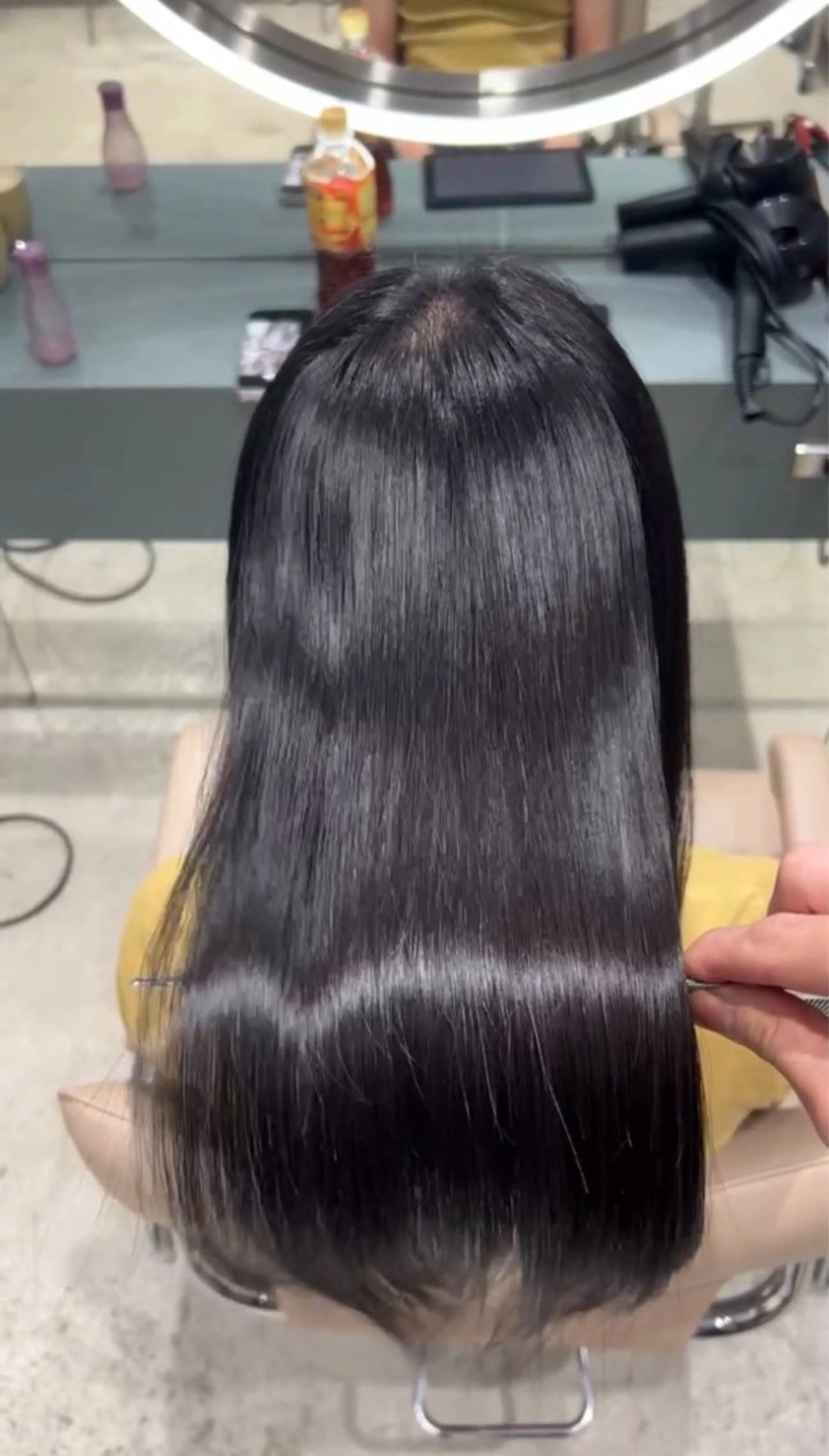 ミディアム カラー ヘアカラー トリートメント ✨髪質改善 縮毛矯正 艶髪 立川 コウキ✨のヘアスタイル