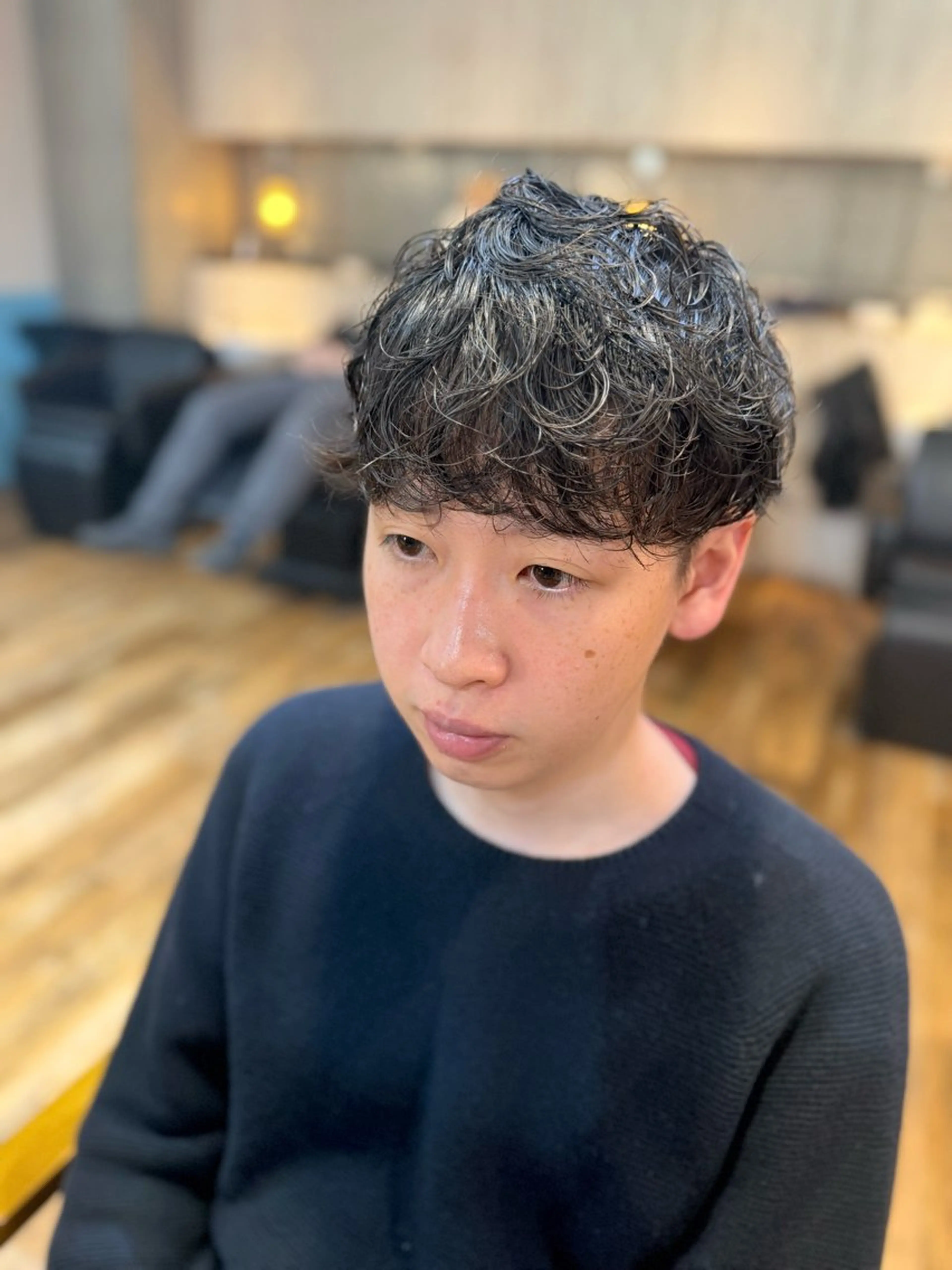 ショート パーマ ヘアアレンジ カット パーマ トリートメント レイヤー/髪質改善/ メンズ/KEIGOのヘアスタイル