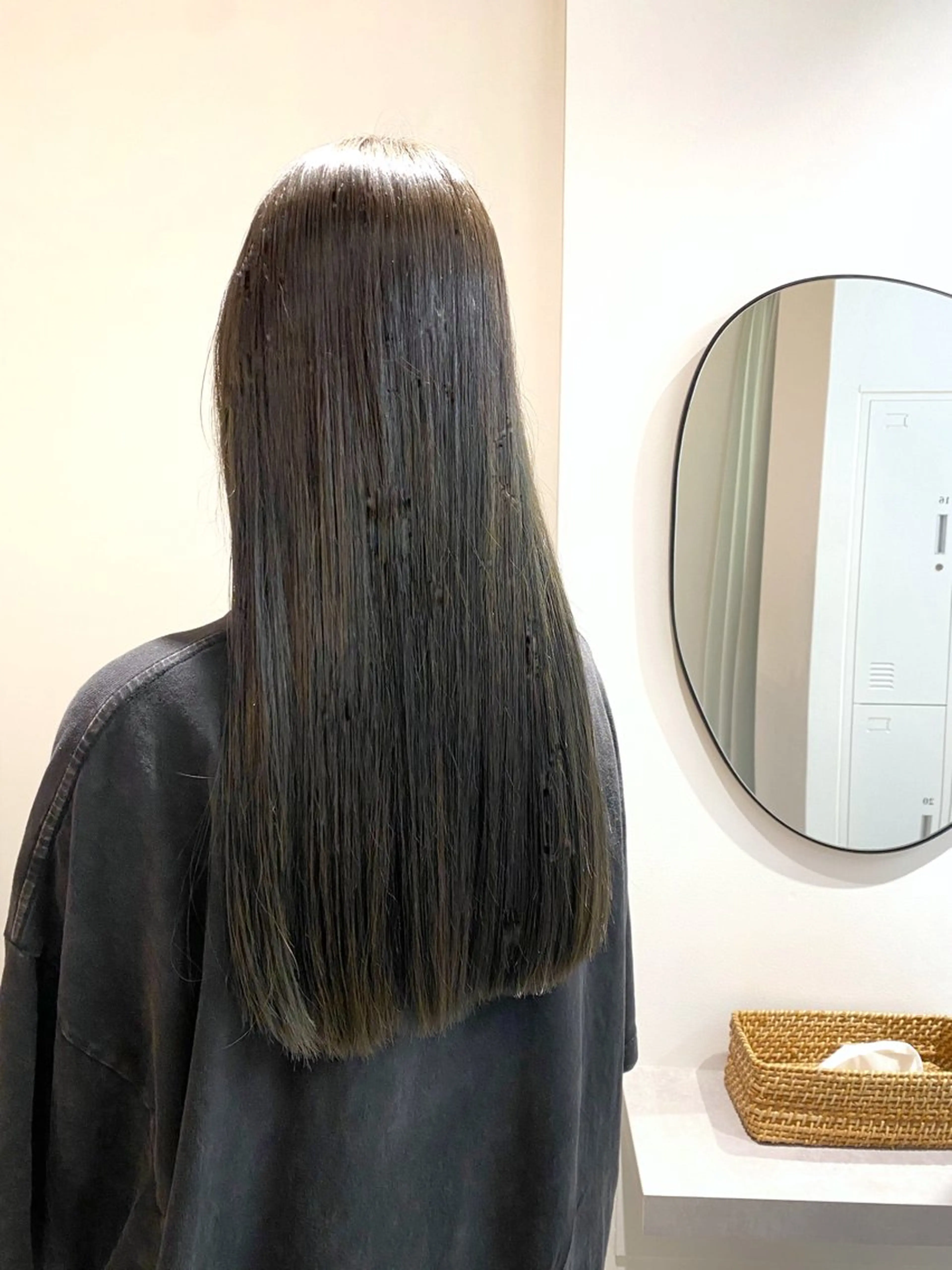 ロング 縮毛矯正 トリートメント 似合わせ美髪ヘア✨ 天王寺．阿倍野🌈のヘアスタイル