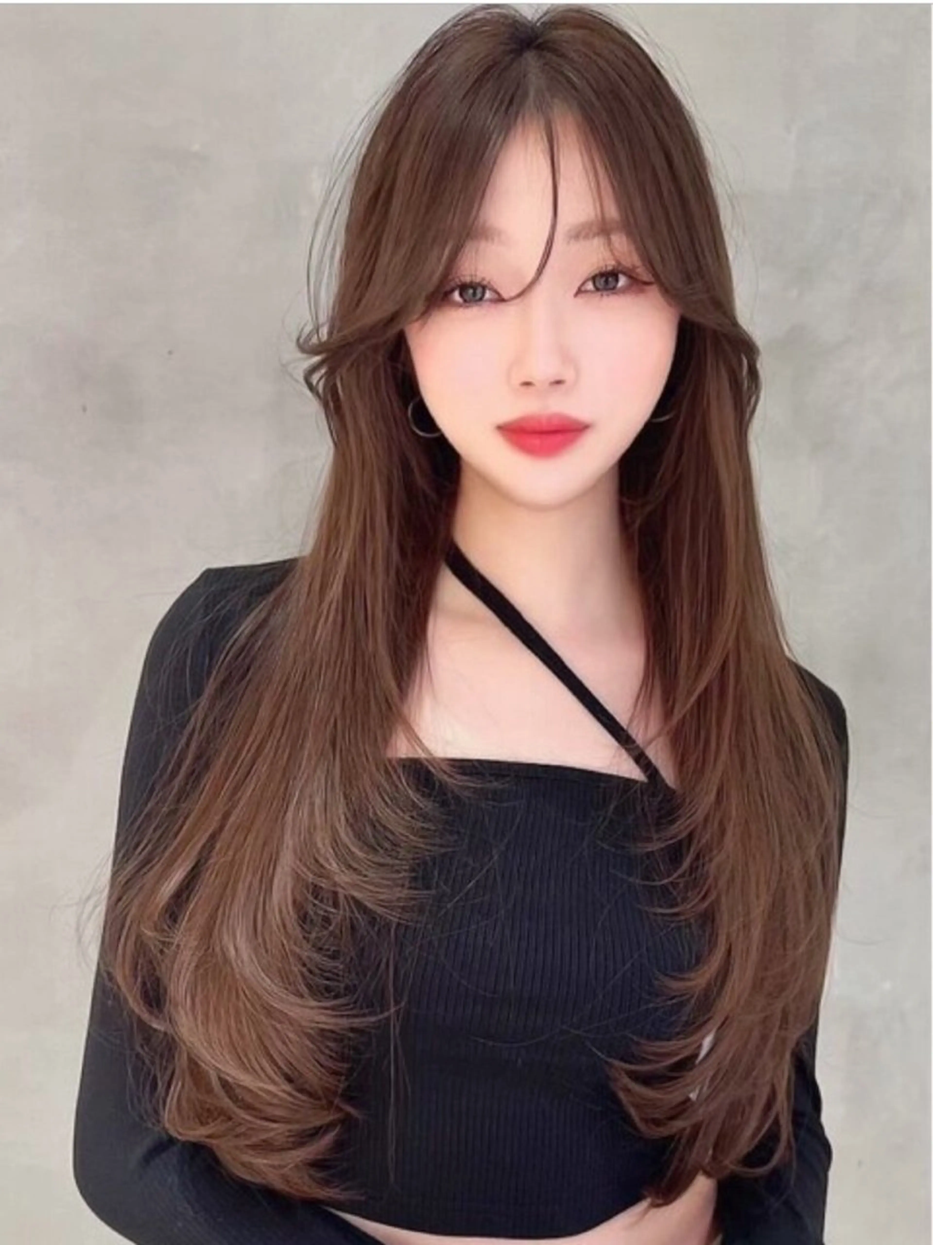 ロング カラー 似合わせカット カット ヘアカラー トリートメント レイヤー/髪質改善 Lond ambreのヘアスタイル