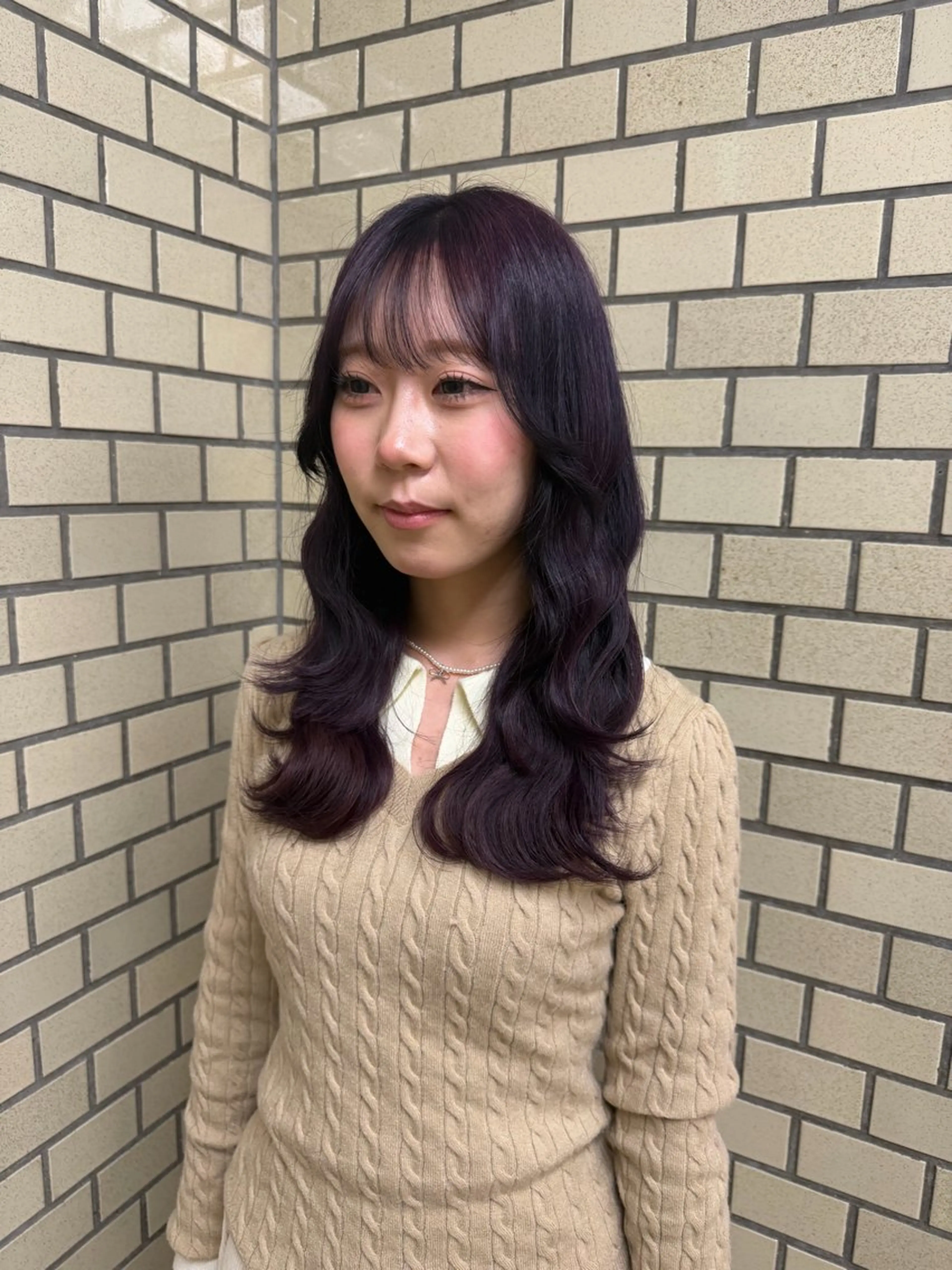 セミロング ヘアカラー 池田凛/ ハイトーンカラーのヘアスタイル