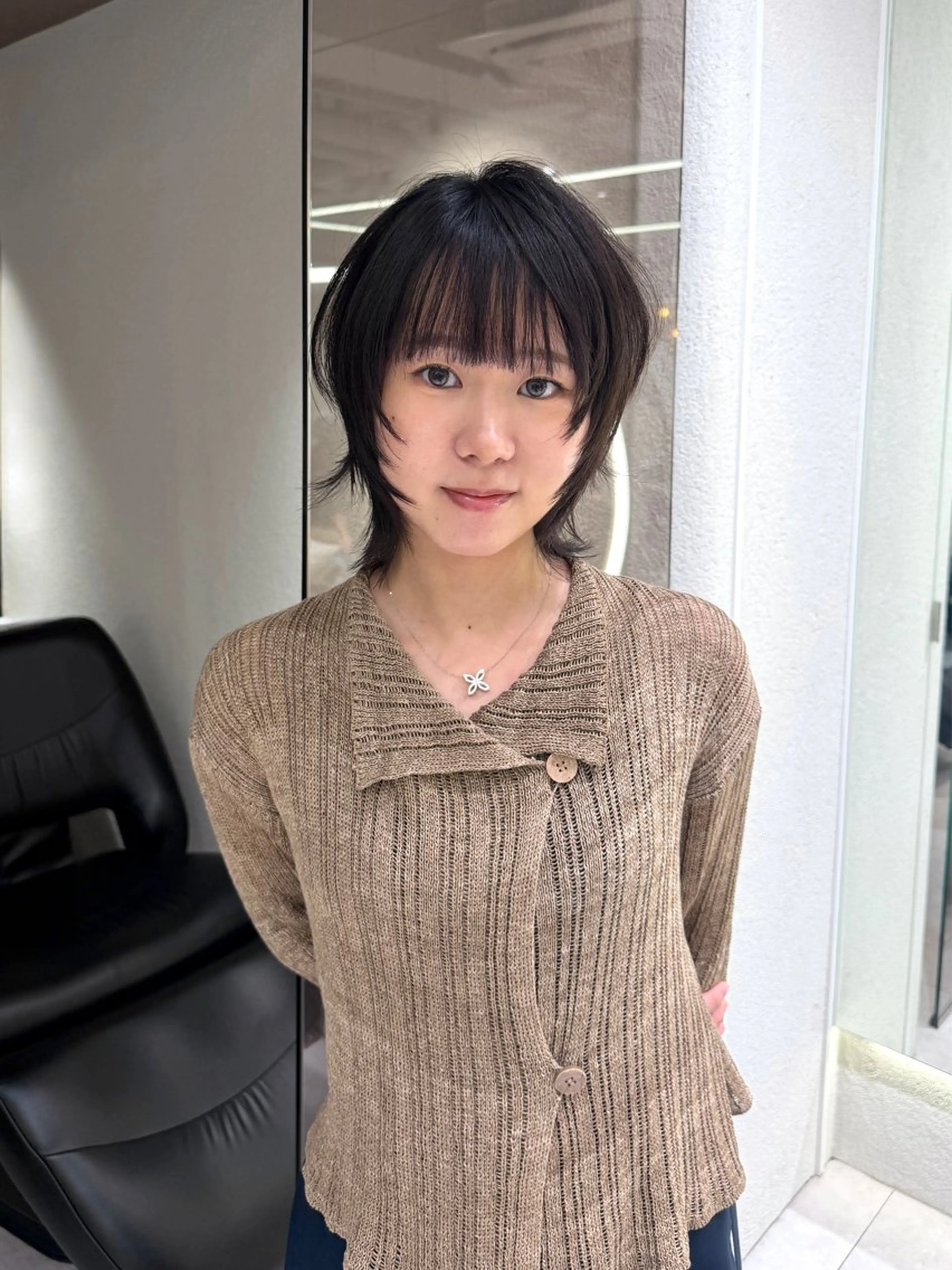 ショート ハッシュカット rino🤍 恵比寿レイヤーカットのヘアスタイル