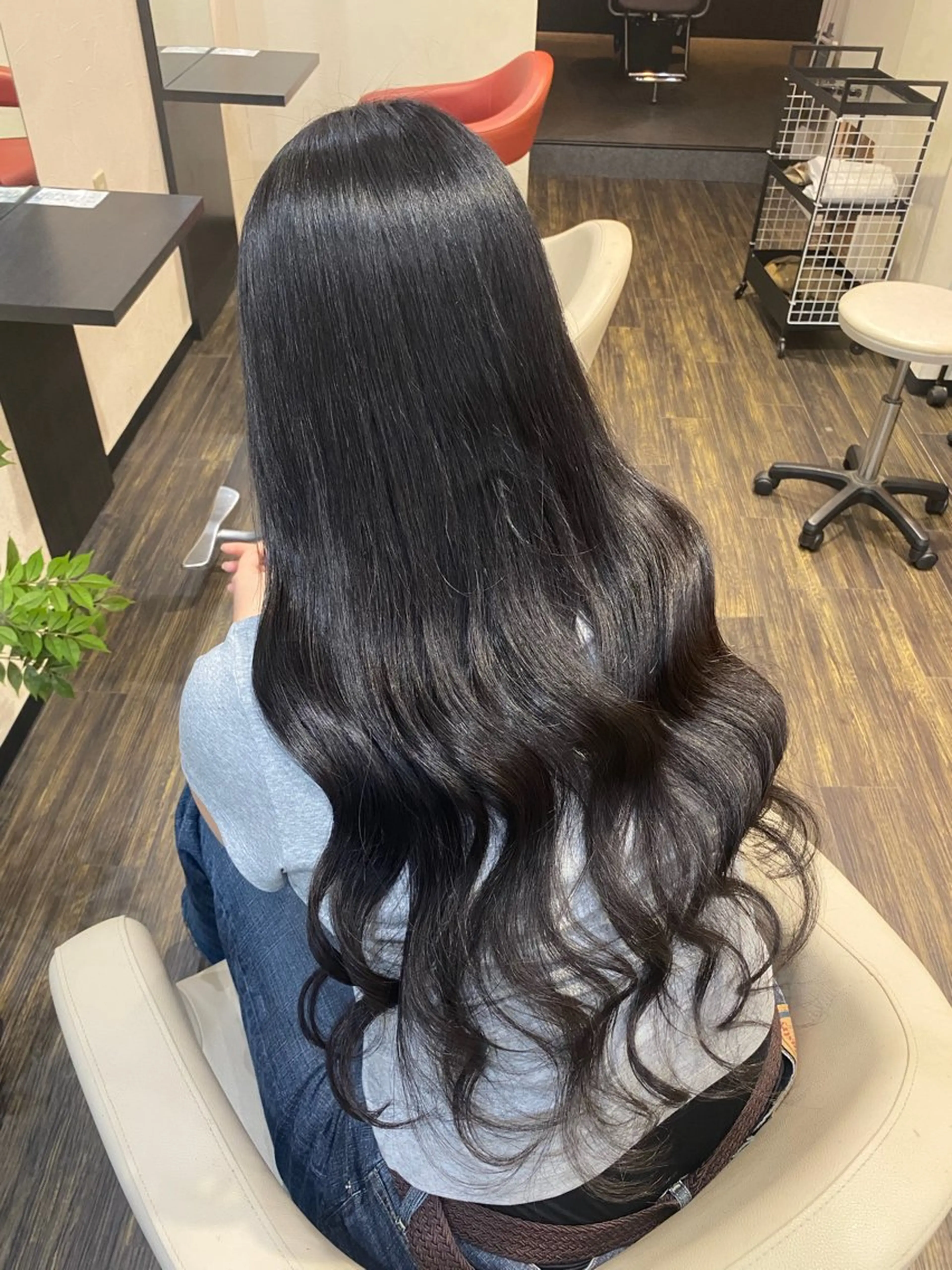 ロング カット ヘアカラー トリートメント yamashita karinのヘアスタイル