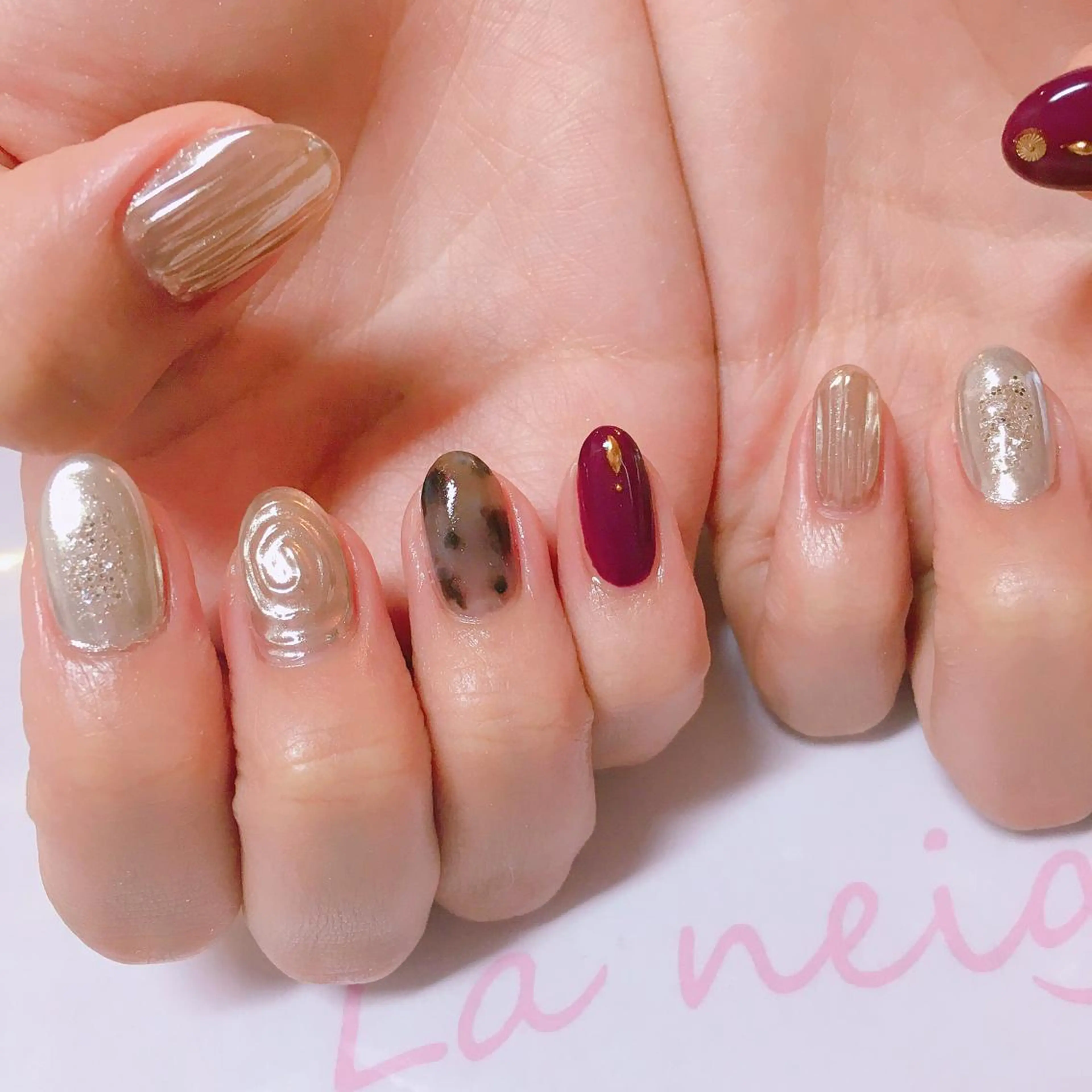 ネイル La neige* yuki 🥯🍑のネイルデザイン