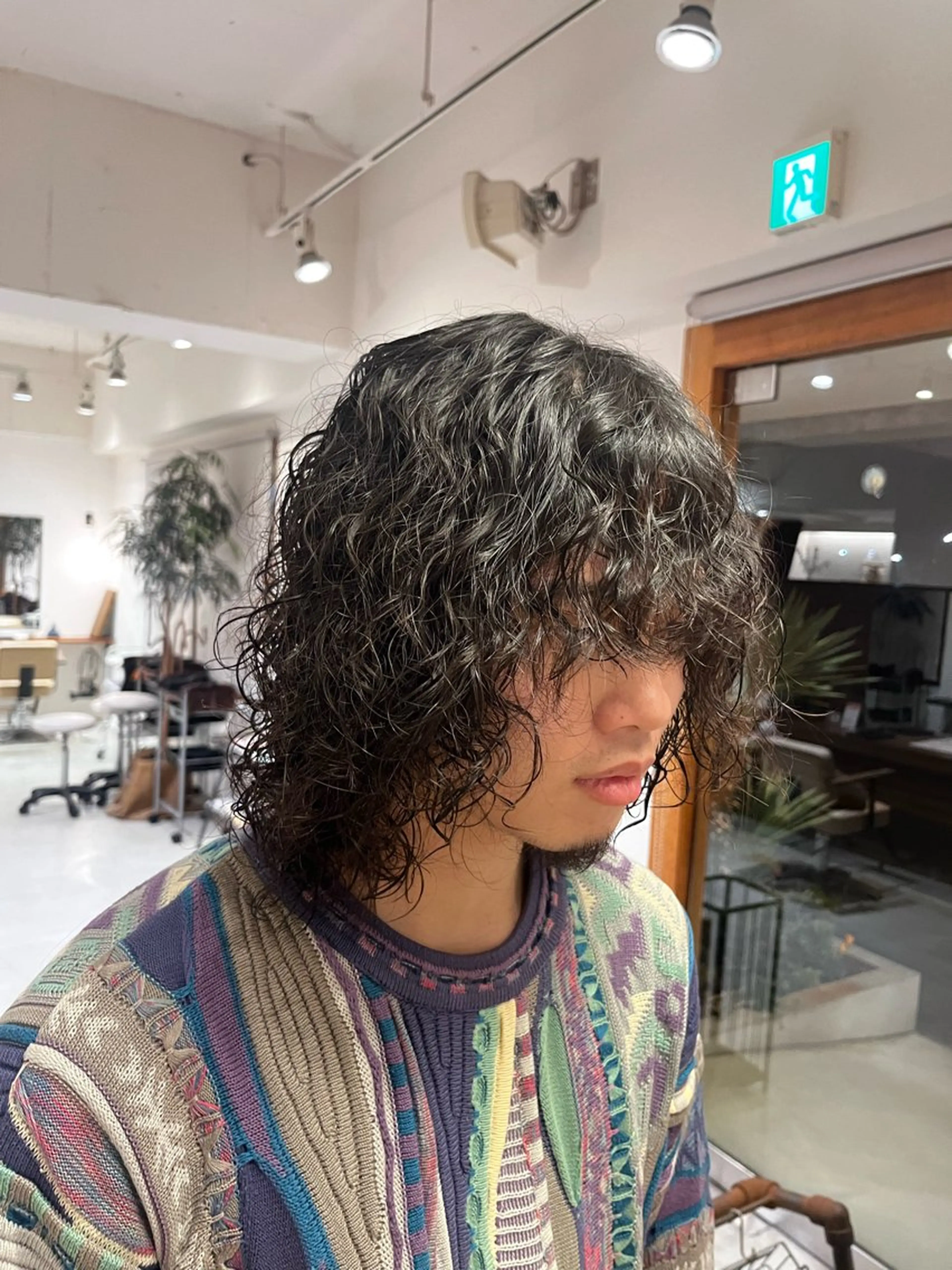 メンズ メンズパーマ メンズウルフカット ウルフカット 堀内 美那のヘアスタイル