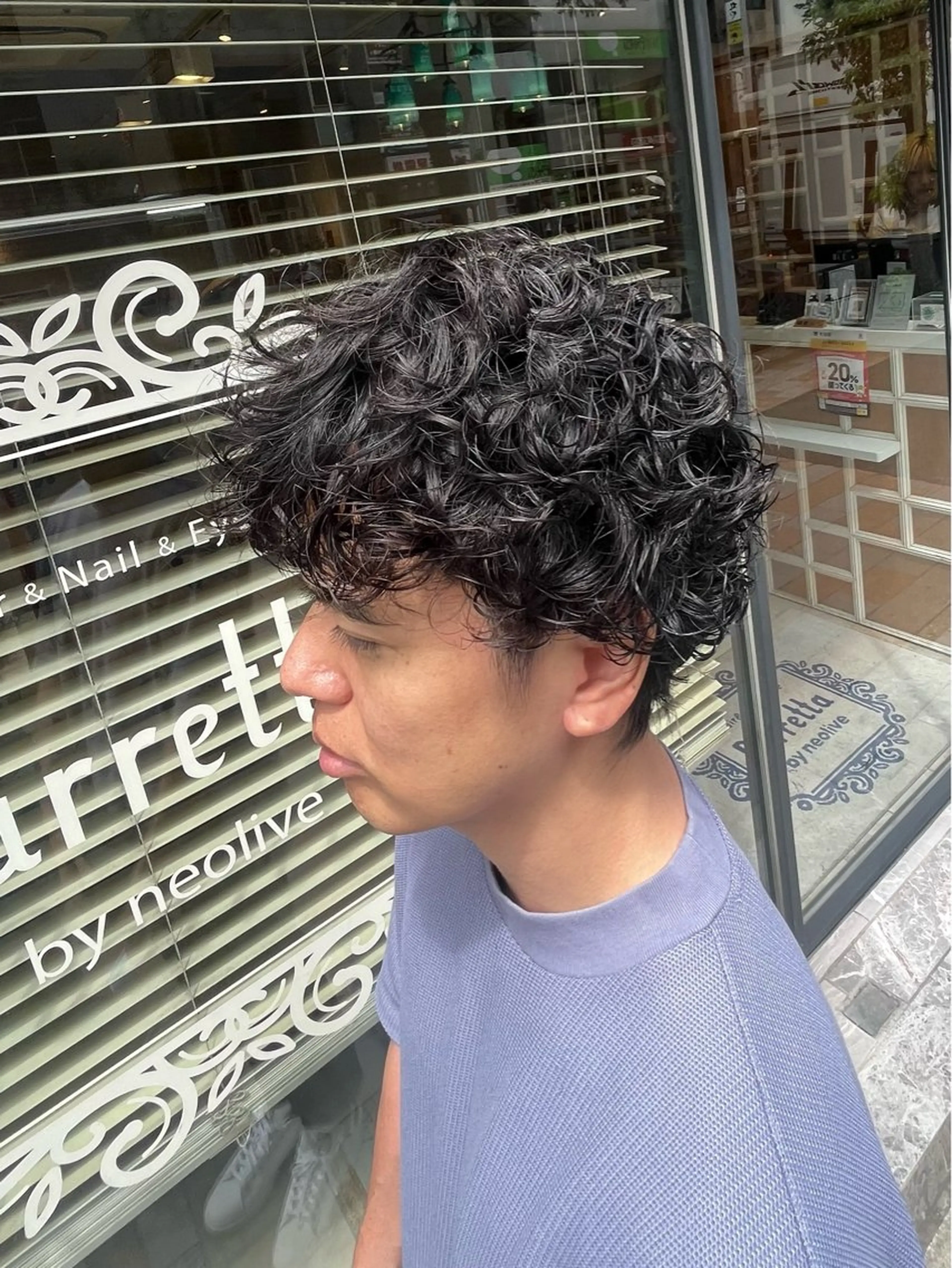 パーマ メンズ カット パーマ ヤシロケンタ メンズ特化のヘアスタイル