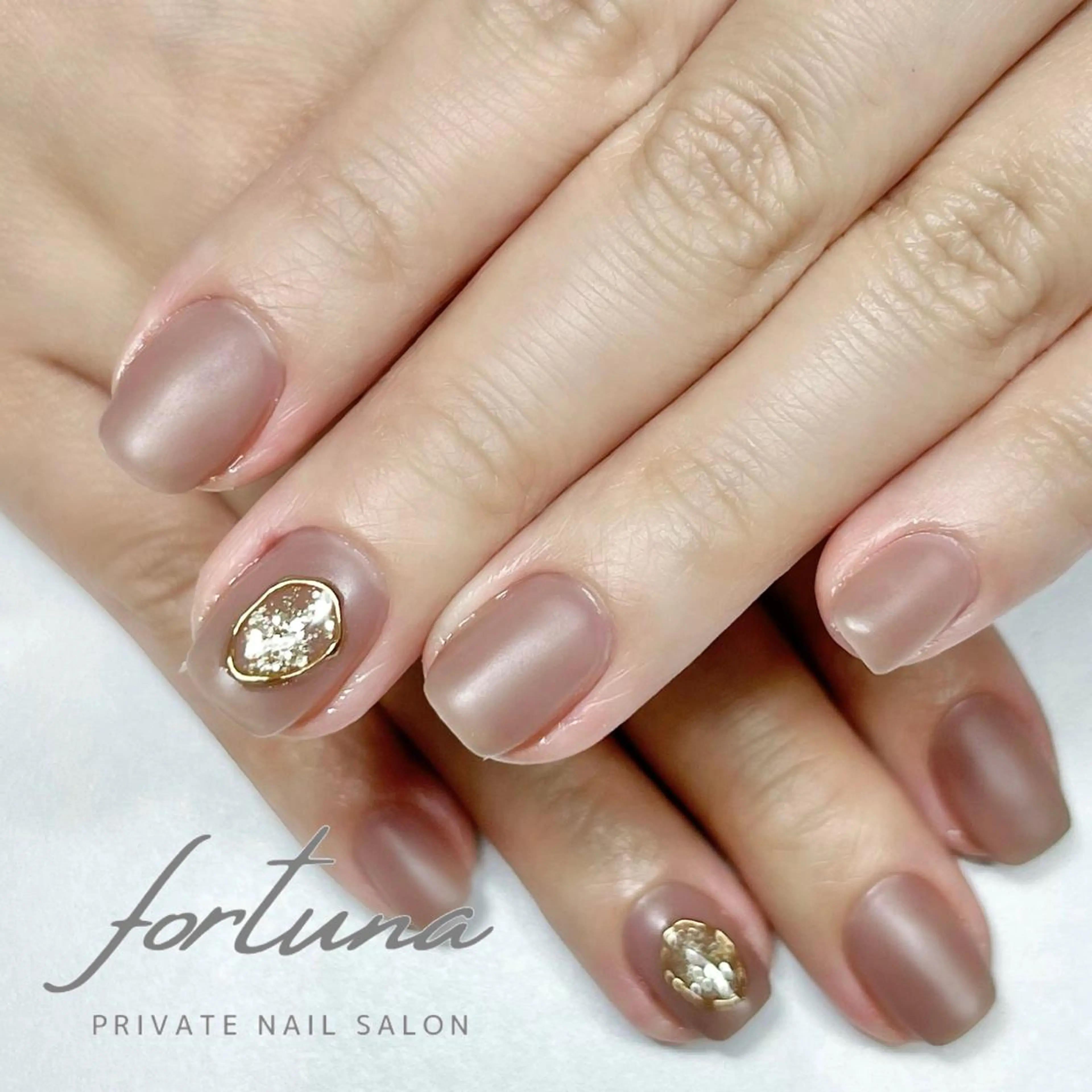 ネイル マットネイル ハンドネイル fortuna 武藤裕美のネイルデザイン