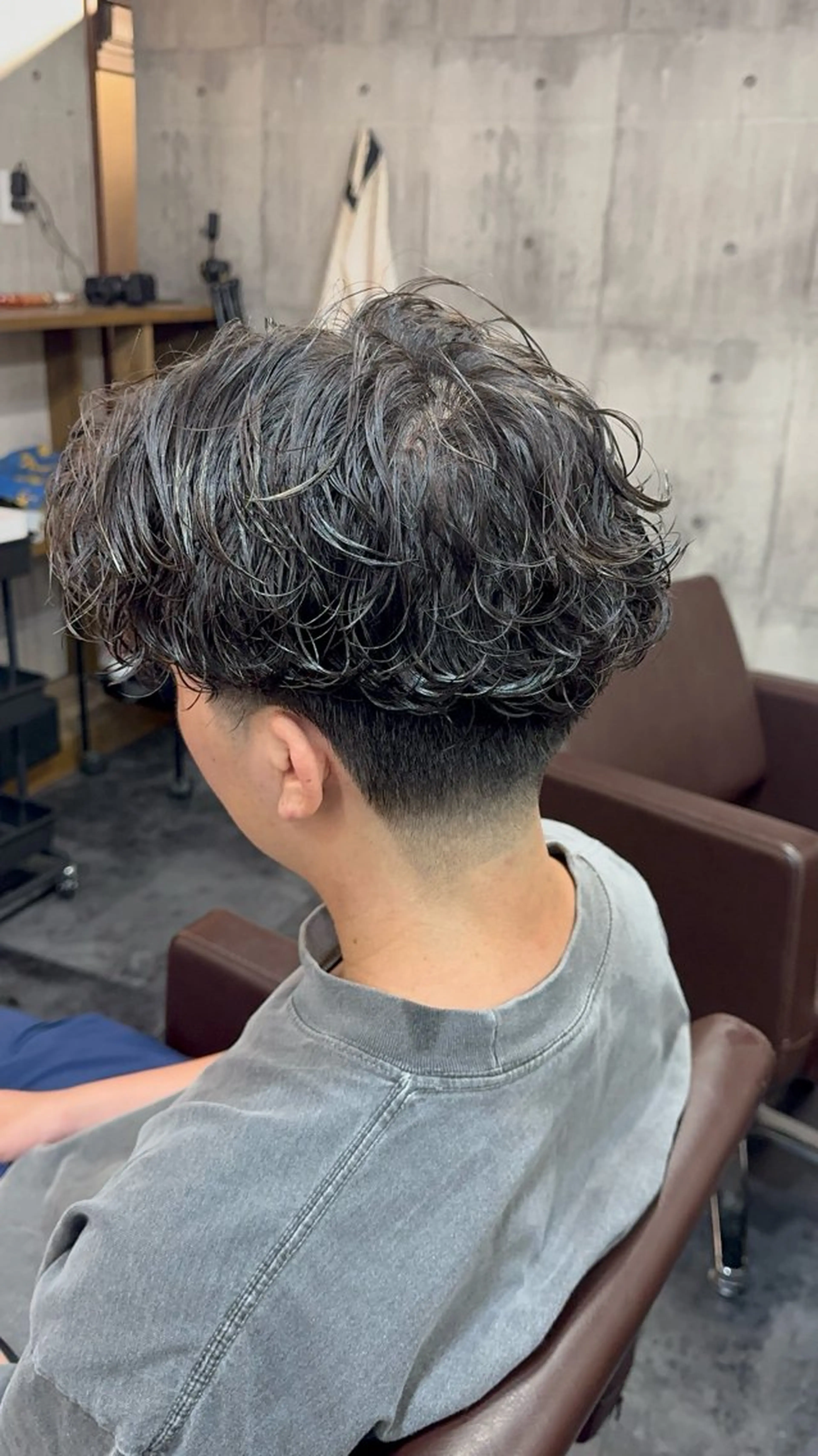 パーマ メンズ カット パーマ 川崎 健翔のヘアスタイル