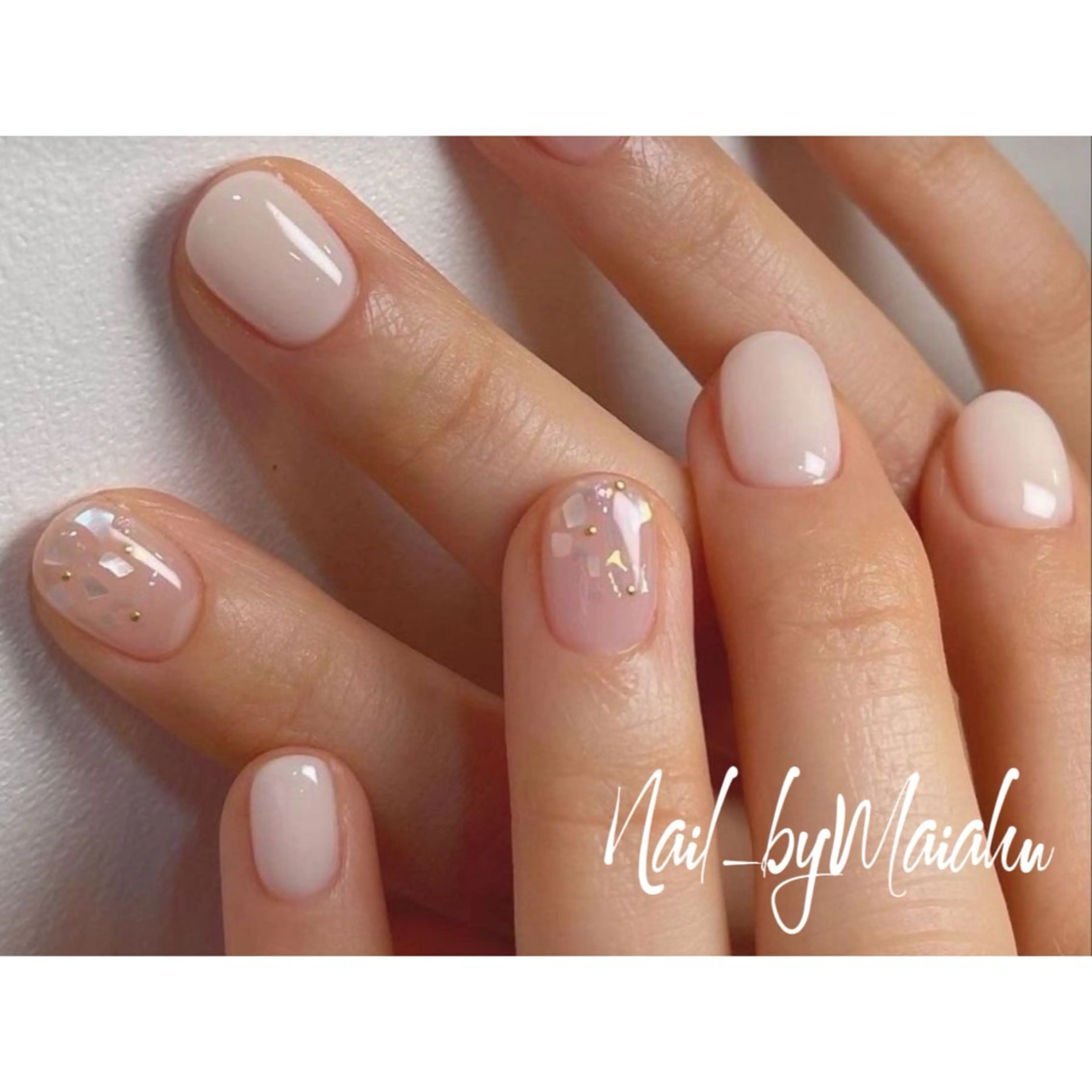 ネイル ⏦マイアン 𐙚 NUDGE⏦のネイルデザイン