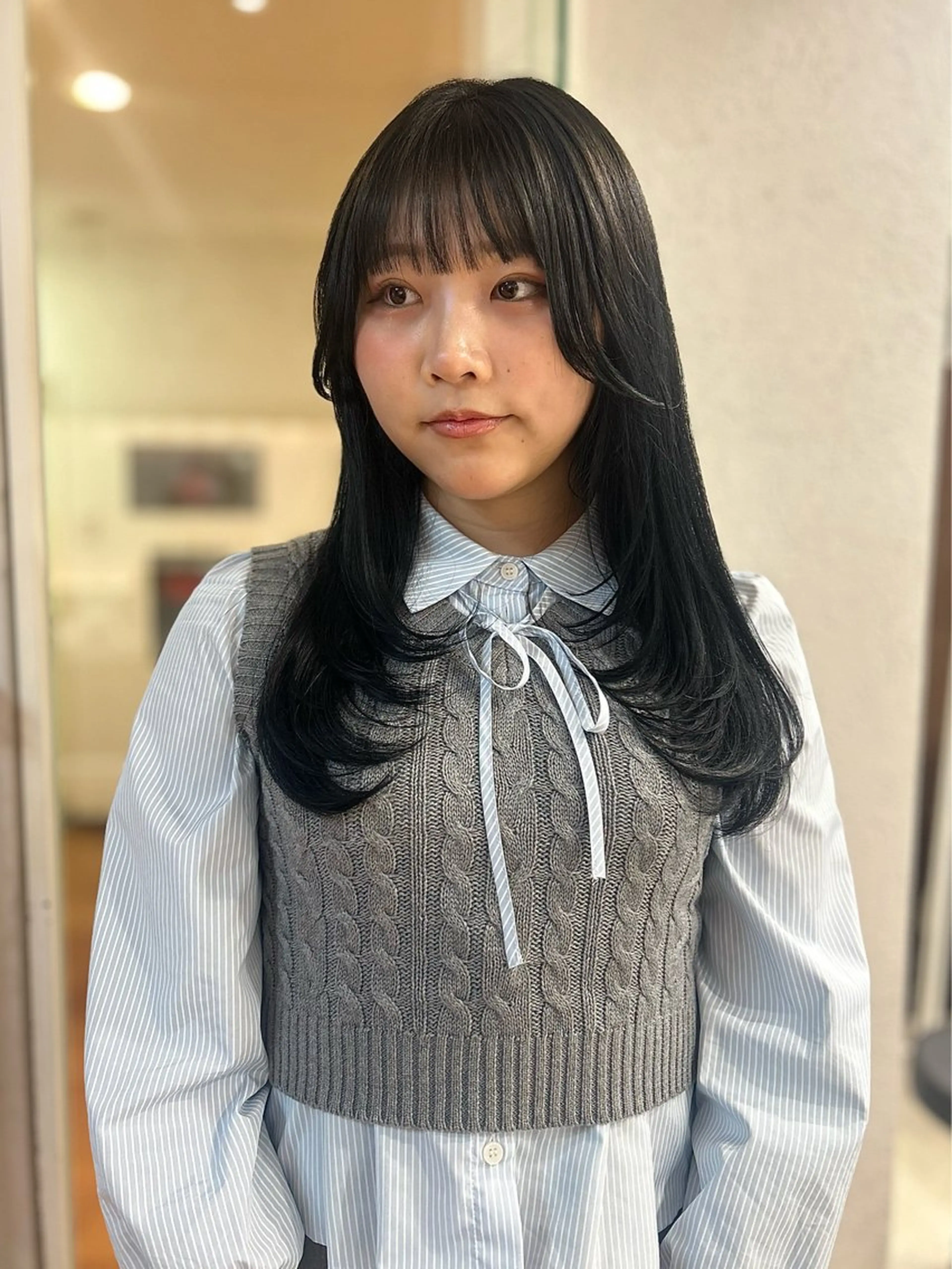 ロング カット ヘアカラー トリートメント CIEL 難波店所属・🎀透明感/レイヤ ー/Kotona🎀のヘアスタイル