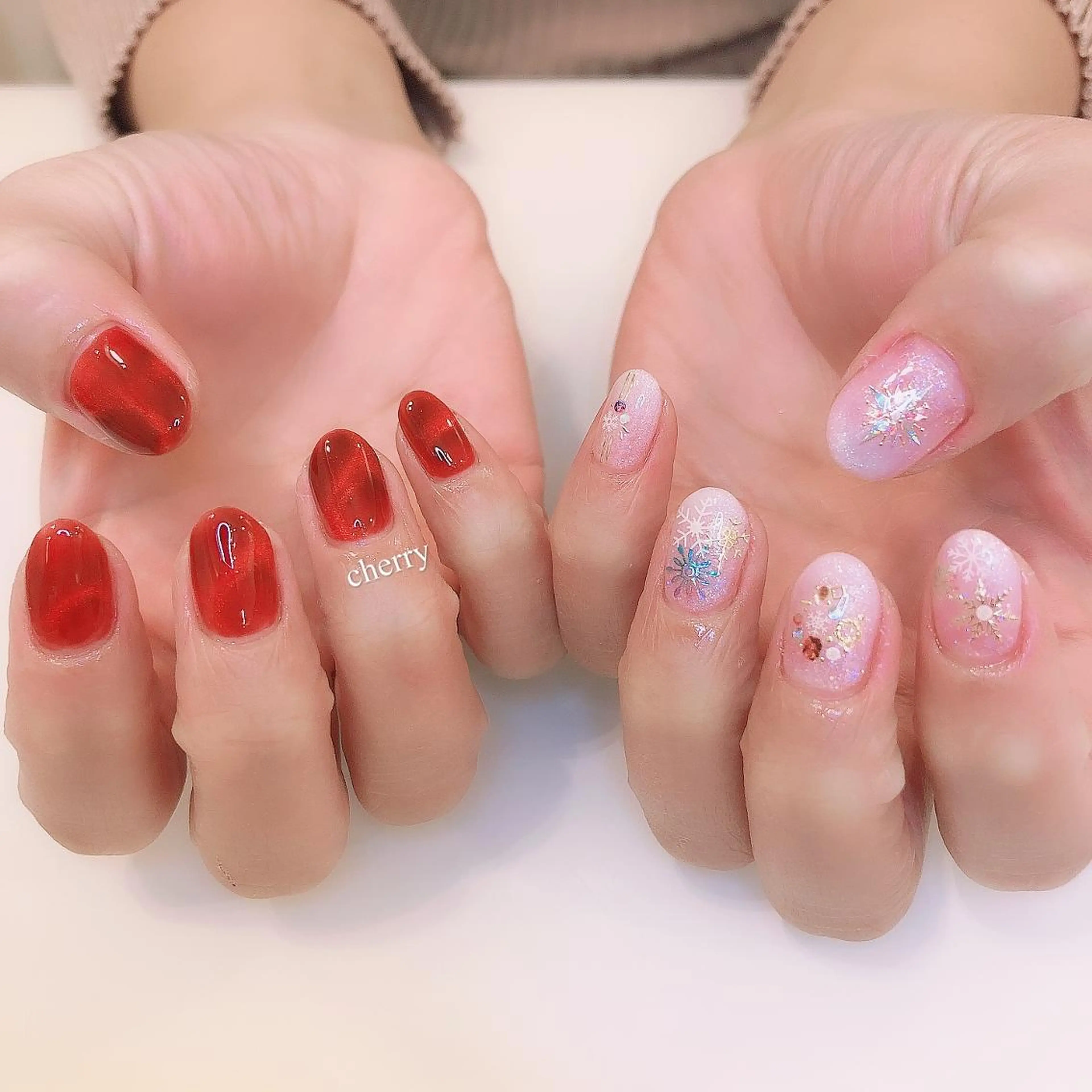 ネイル ジェルネイル SAKURA 🍒のネイルデザイン