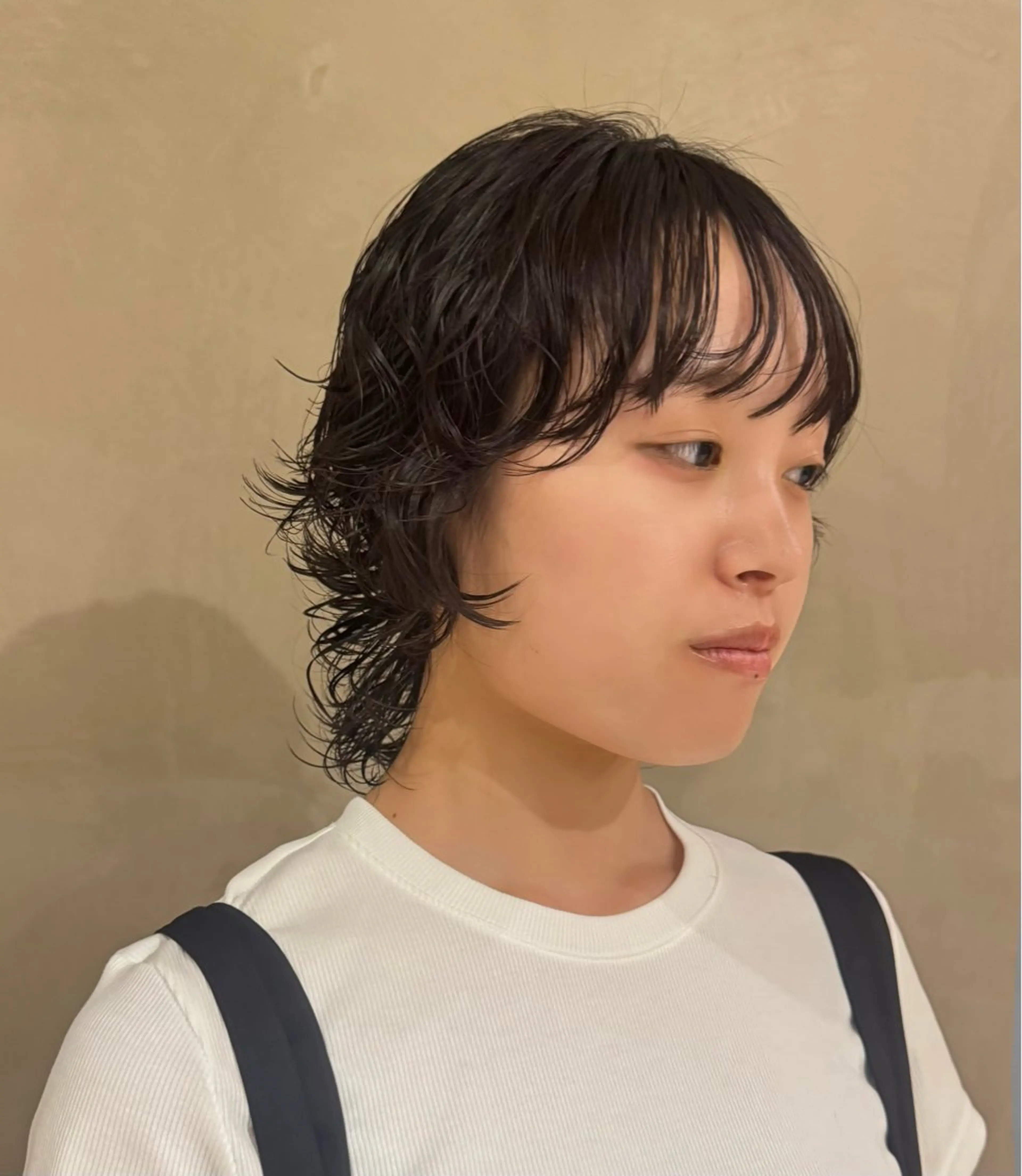 パーマ ウルフカット Hina/ハイライト 、パーマモデル募集中のヘアスタイル