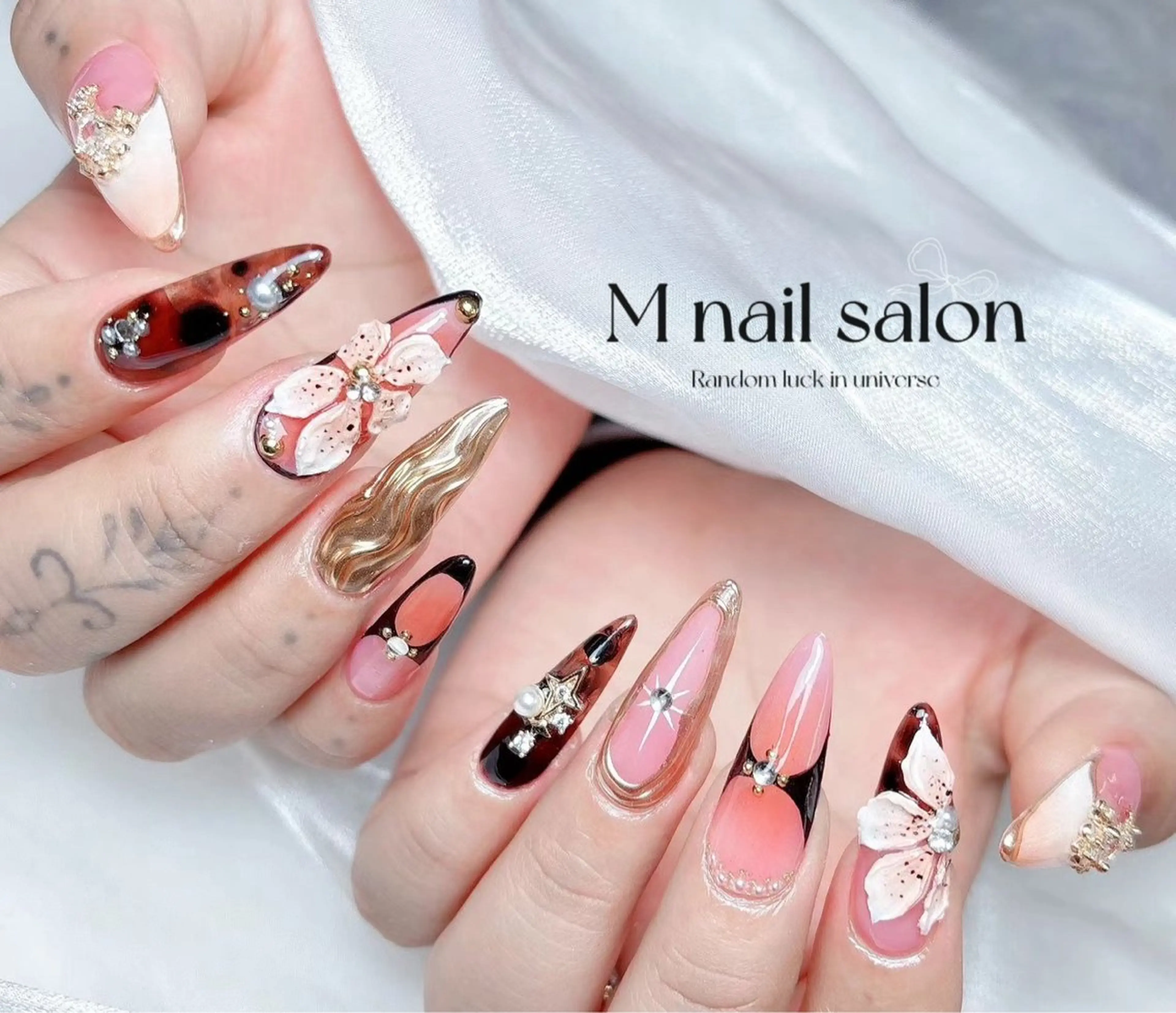 ネイル M🌷nail 長さだし専門店のネイルデザイン
