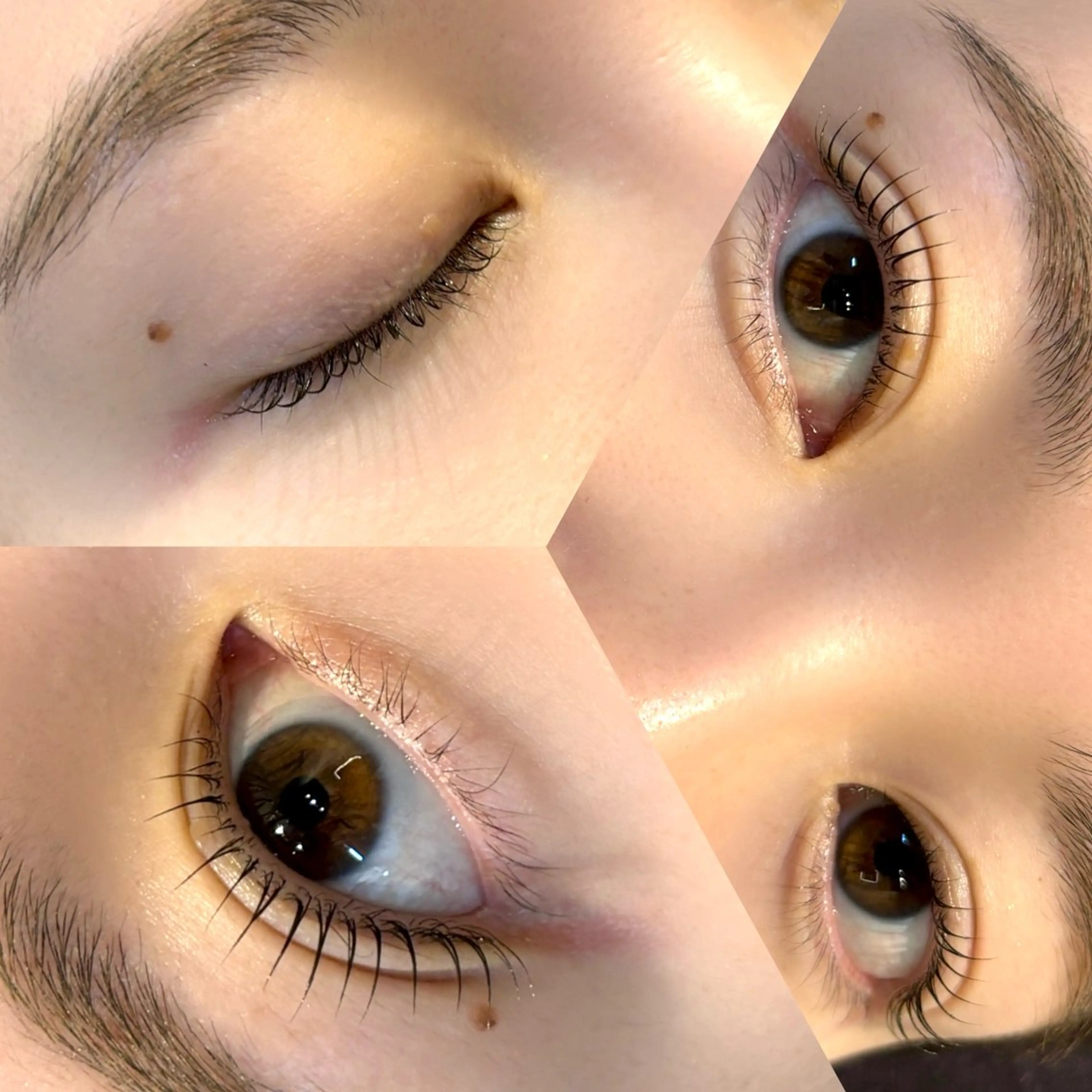 マツエク・マツパ ナチュラル パリジェンヌラッシュリフト まつげパーマ 一重×まつ毛パーマ 表参道eyelist KONOMIのマツエク・マツパデザイン