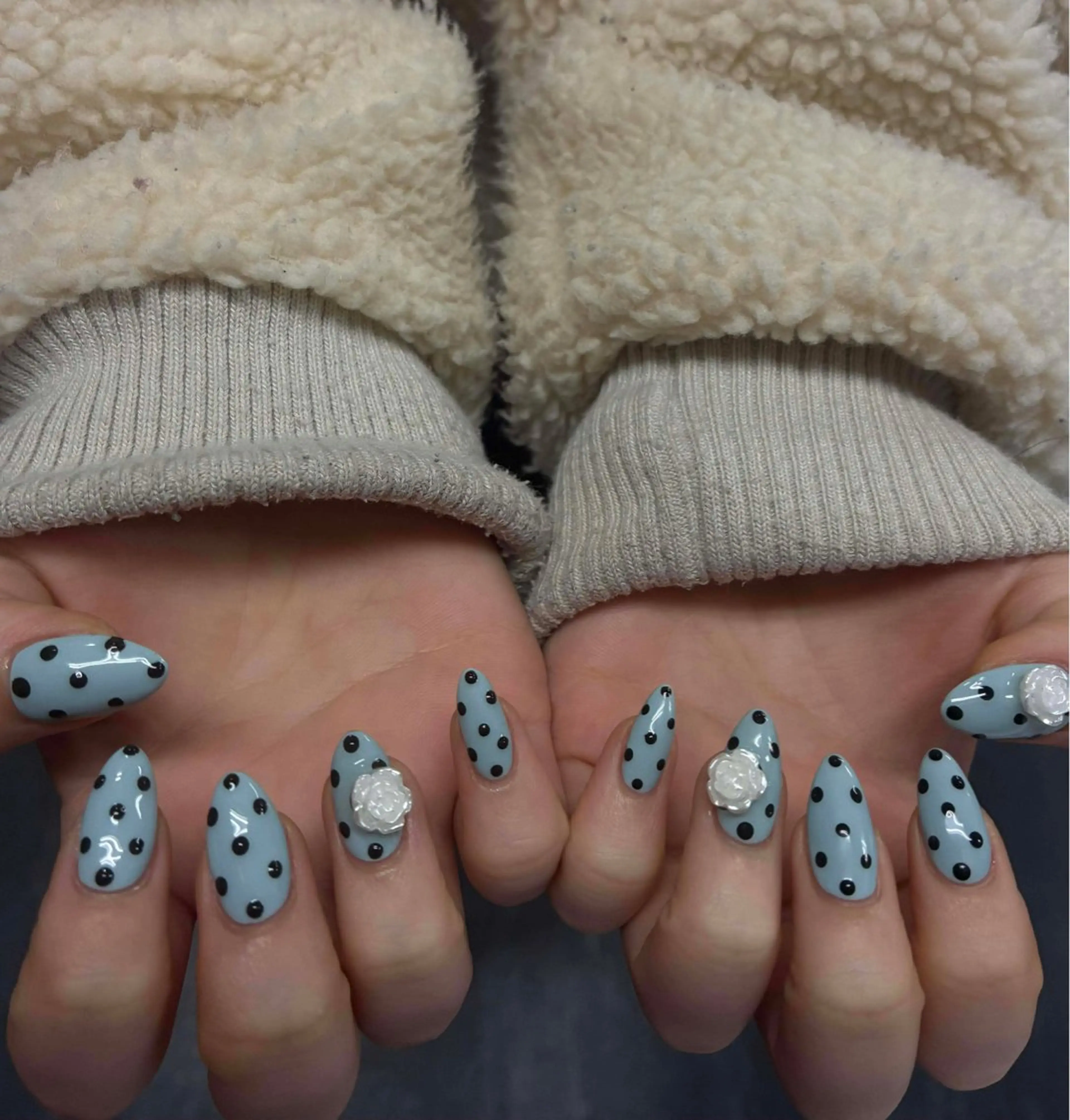 ネイル 韓国ネイル 持ち込み ニュアンスネイル ネイルチップ 冬ネイル RINN ANA.CHUOのネイルデザイン