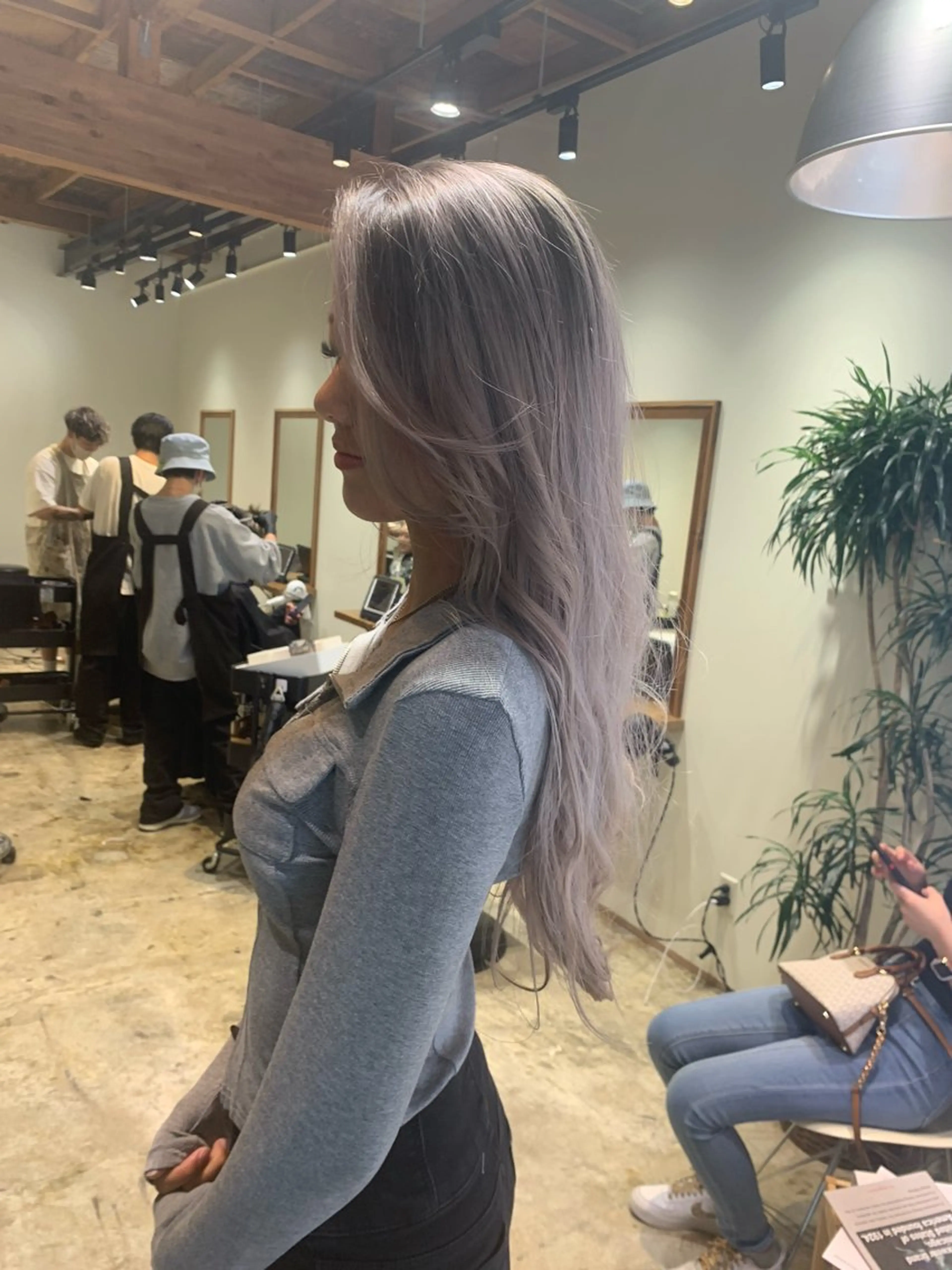 ロング カラー バレイヤージュ レイヤーカット ヘアカラー 園田 将士のヘアスタイル