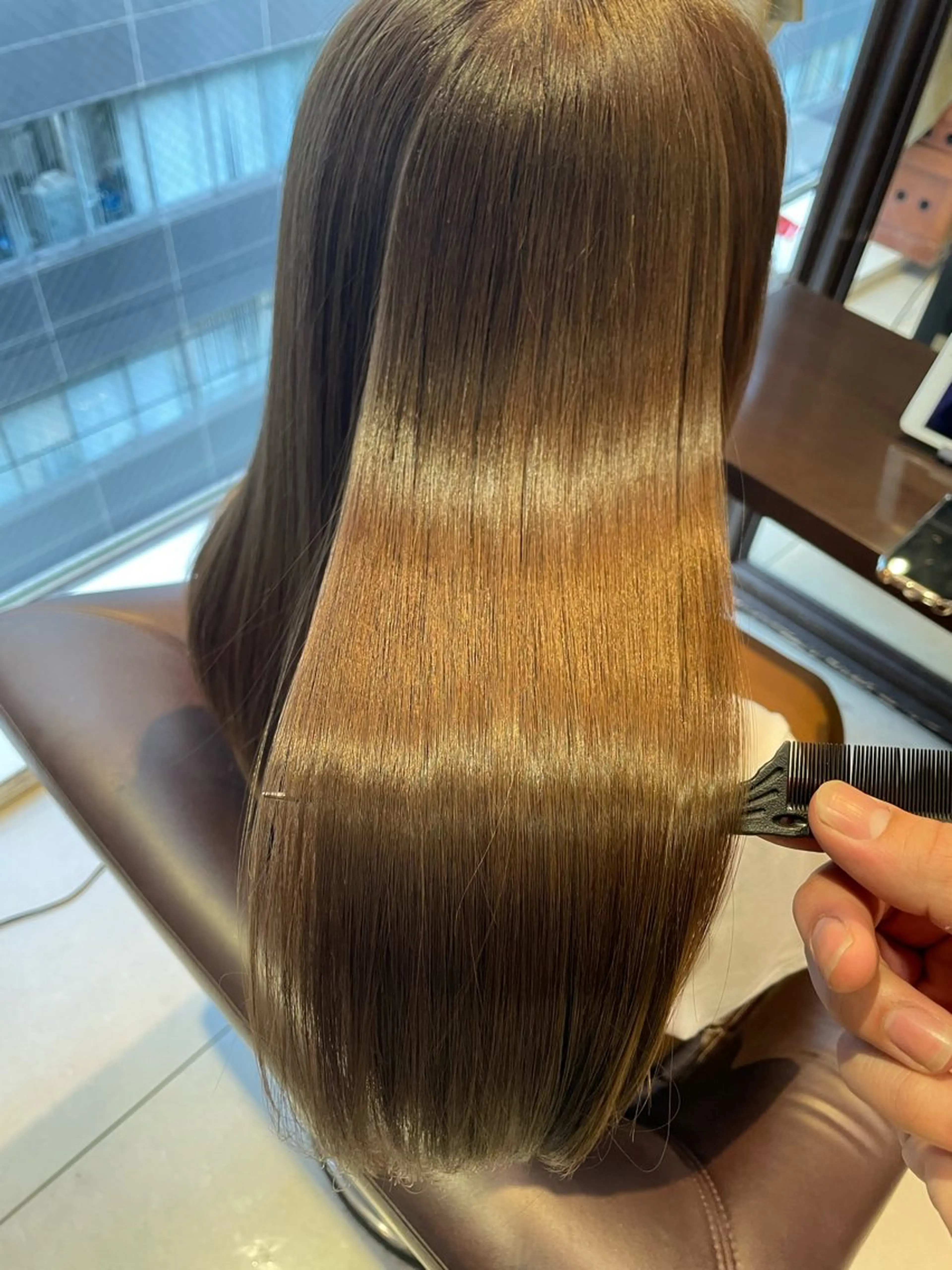 ロング カラー カット ヘアカラー トリートメント 心斎橋 美髪職人　近江のヘアスタイル