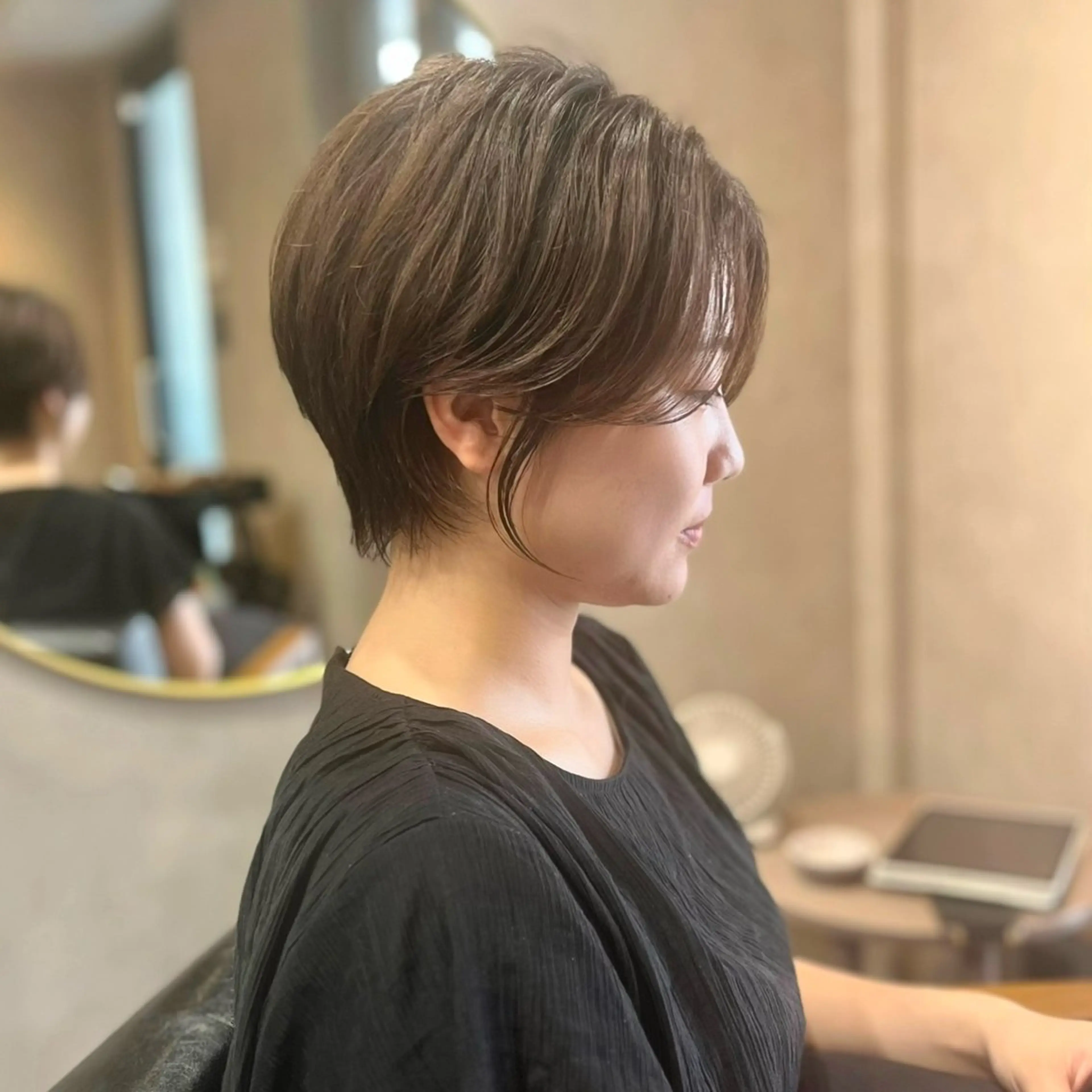 ショート カラー 瀧　元気/ショート/ 白髪ぼかし/髪質改善のヘアスタイル