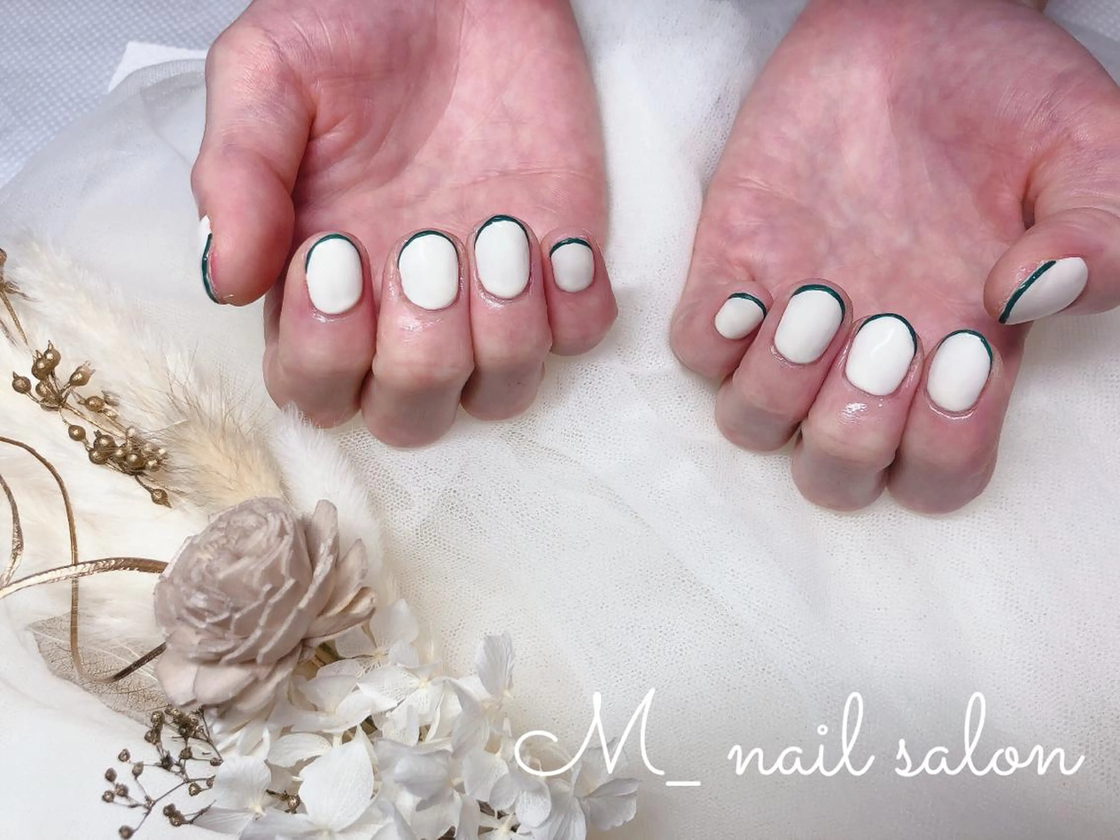 ネイル ジェルネイル パラジェル シンプルネイル M_nail salon所属・M_ nail salonのネイルデザイン