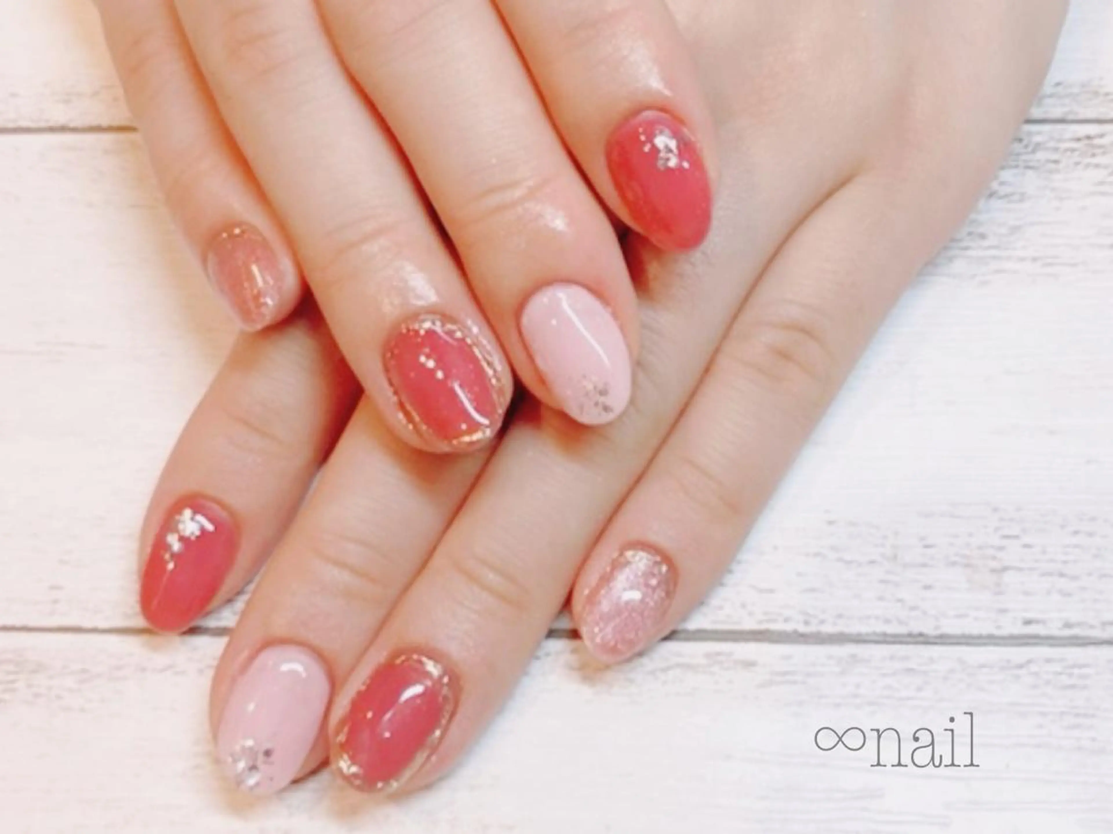 ネイル アートネイル ジェルネイル キラキラネイル オフィスネイル パラジェル ♾nail 恵美のマツエク・マツパデザイン