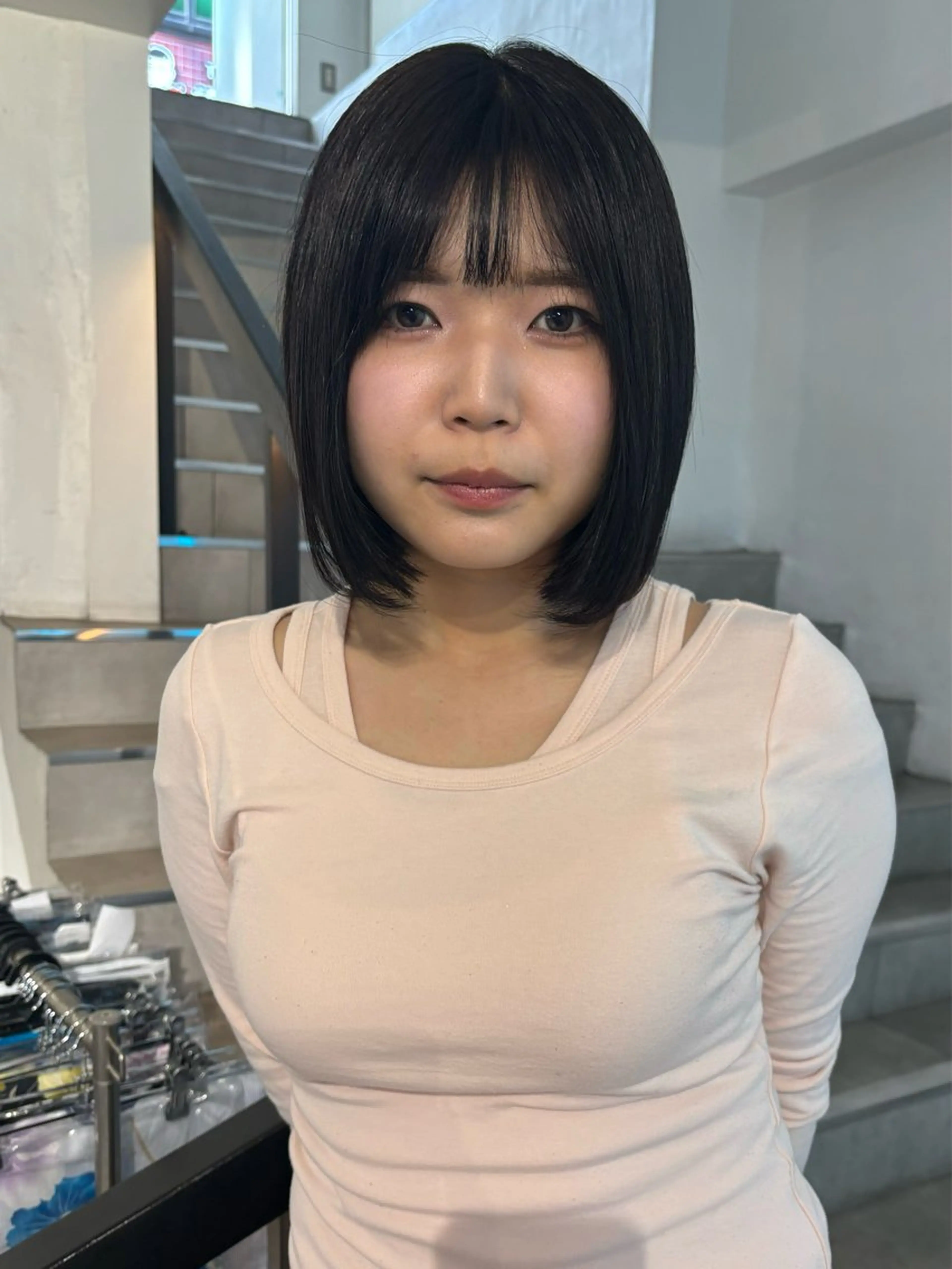 ショート ヘアカラー ハイトーン/レイヤー nail 百咲💌のヘアスタイル