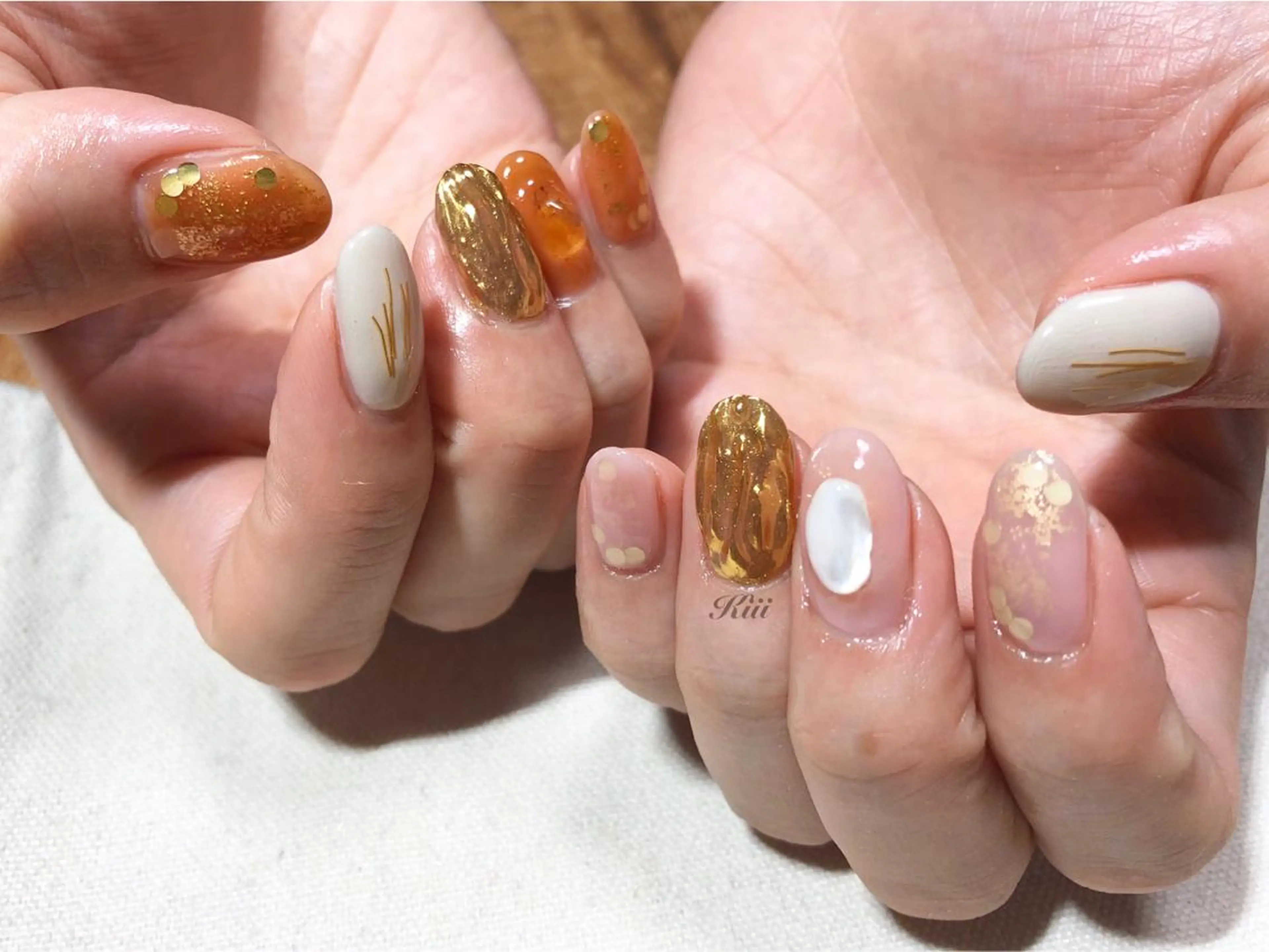 ネイル ハンドネイル フットネイル kiii.__ ✴︎*のネイルデザイン