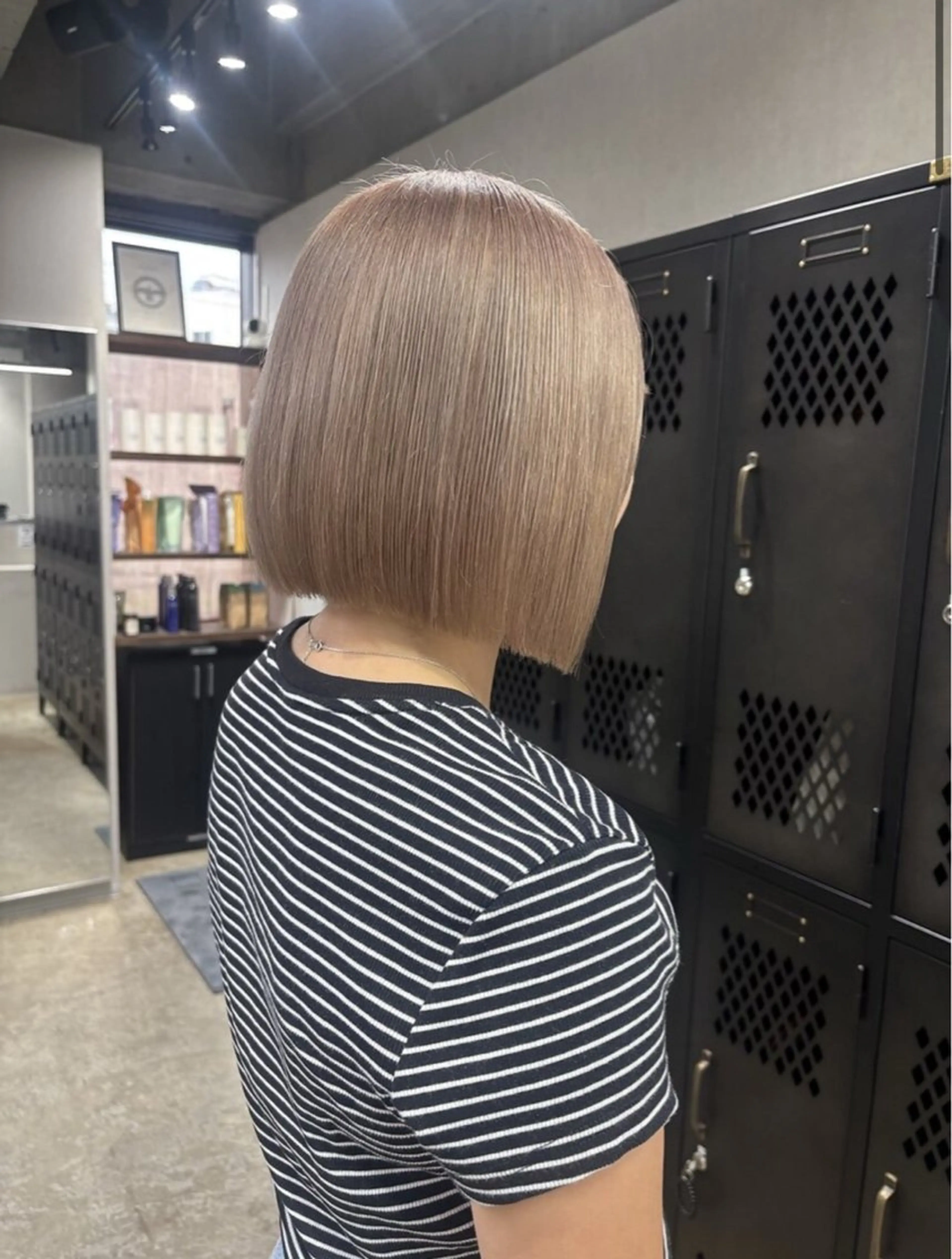 ミディアム カラー ベージュカラー ミルクティーベージュ ヘアカラー ブレンバイドット所属・ニュアンスカラー/ 🫧レミ(坊主)のヘアスタイル