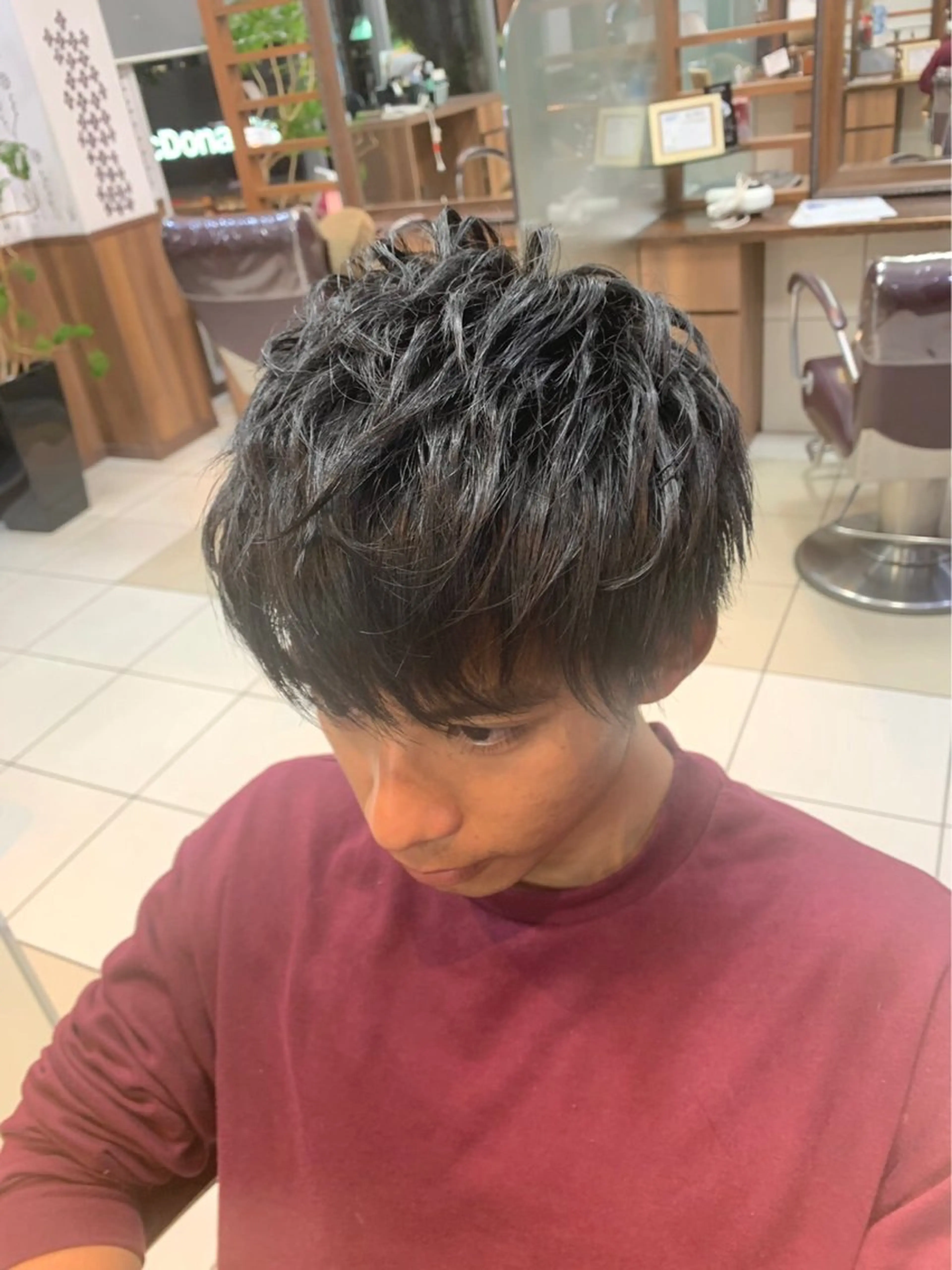 ショート メンズ カット ヘッドスパ 本島 大生のヘアスタイル