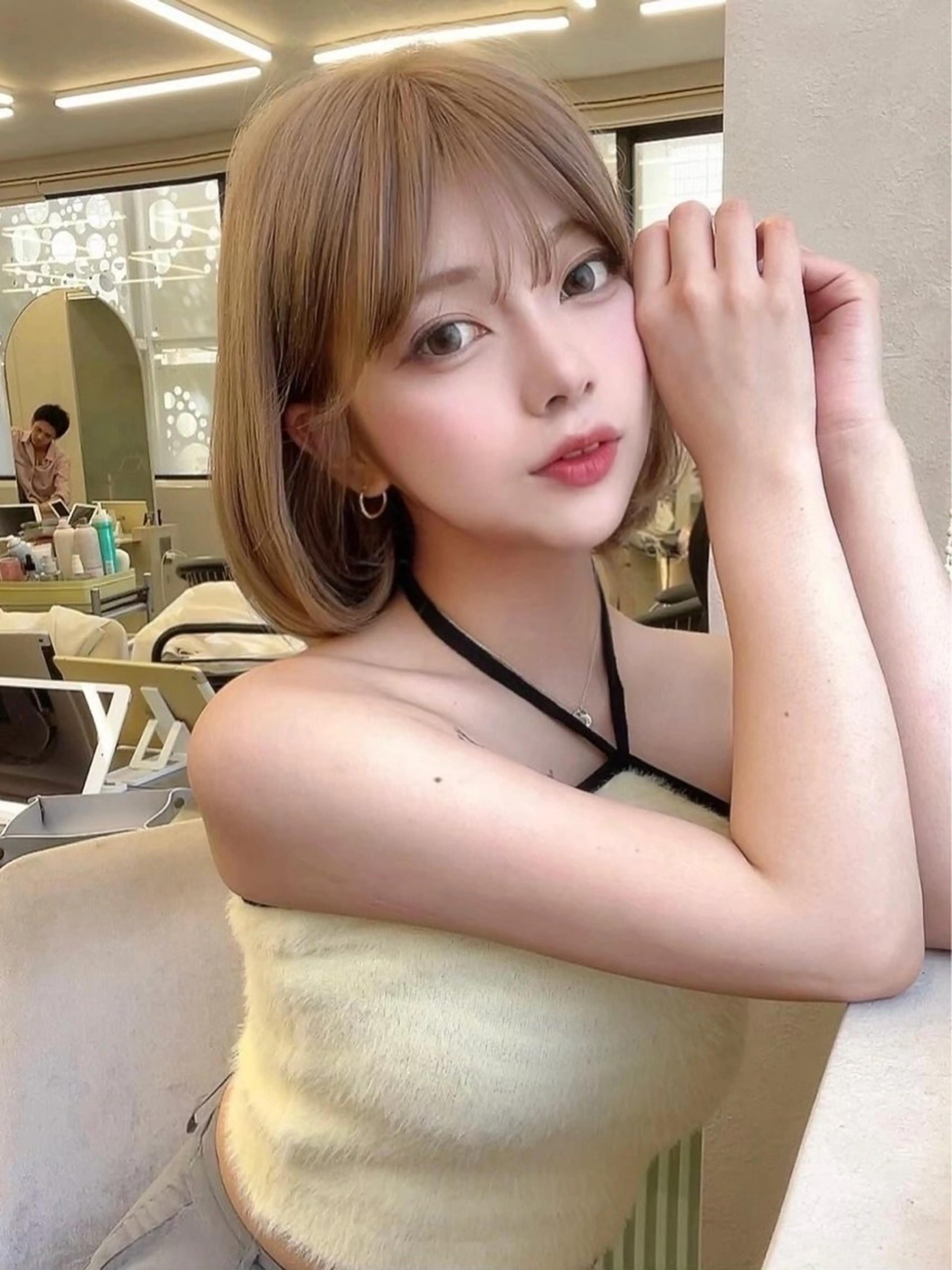 ミディアム カラー カット ヘアカラー トリートメント 🌈Hiroki🌈 福岡の愛され美容師のヘアスタイル