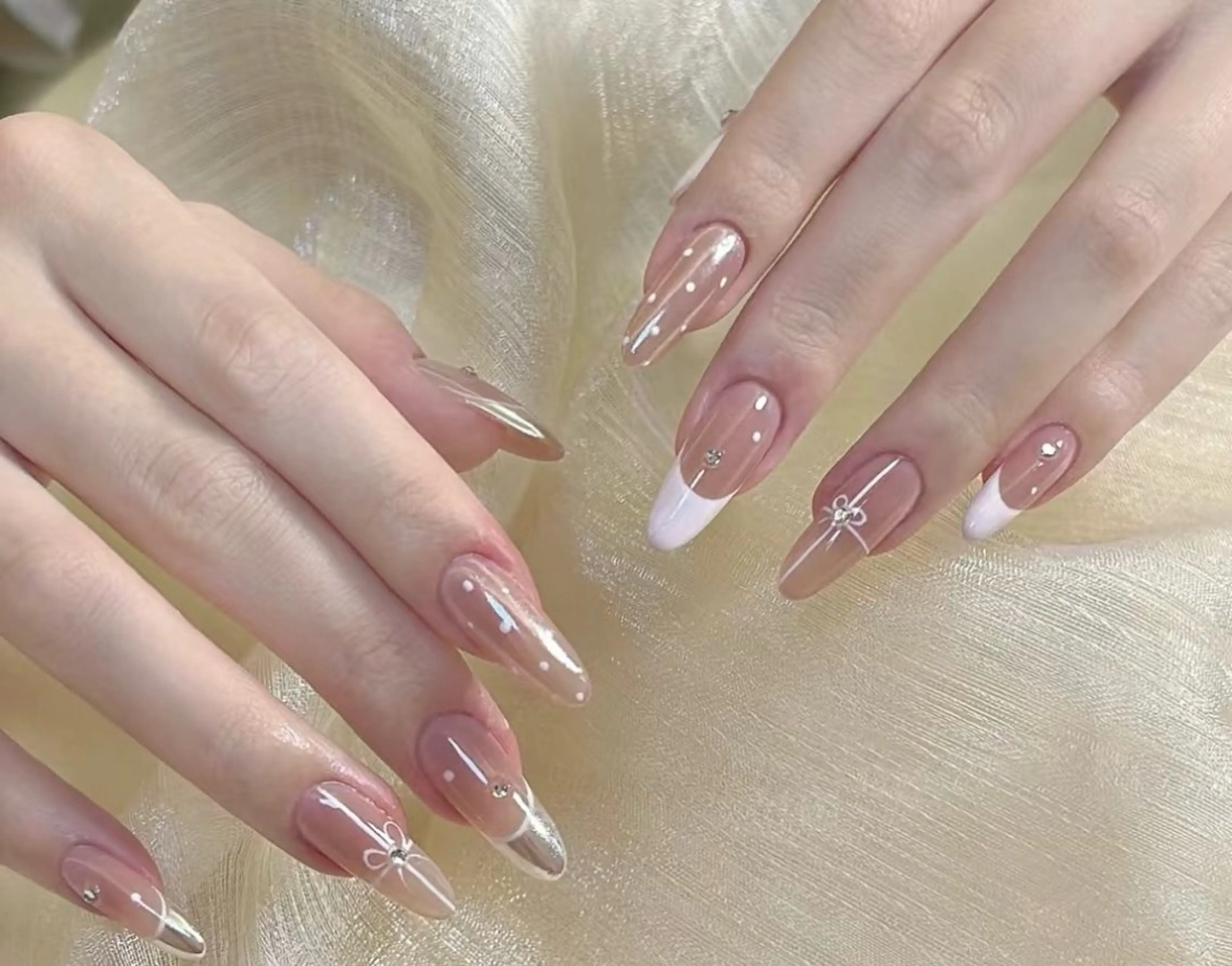 ネイル フレンチネイル シンプルネイル ワンホンネイル Pretty J nail salon（長さ出し専門店）所属・Pretty J （長さ出し専門店）のネイルデザイン