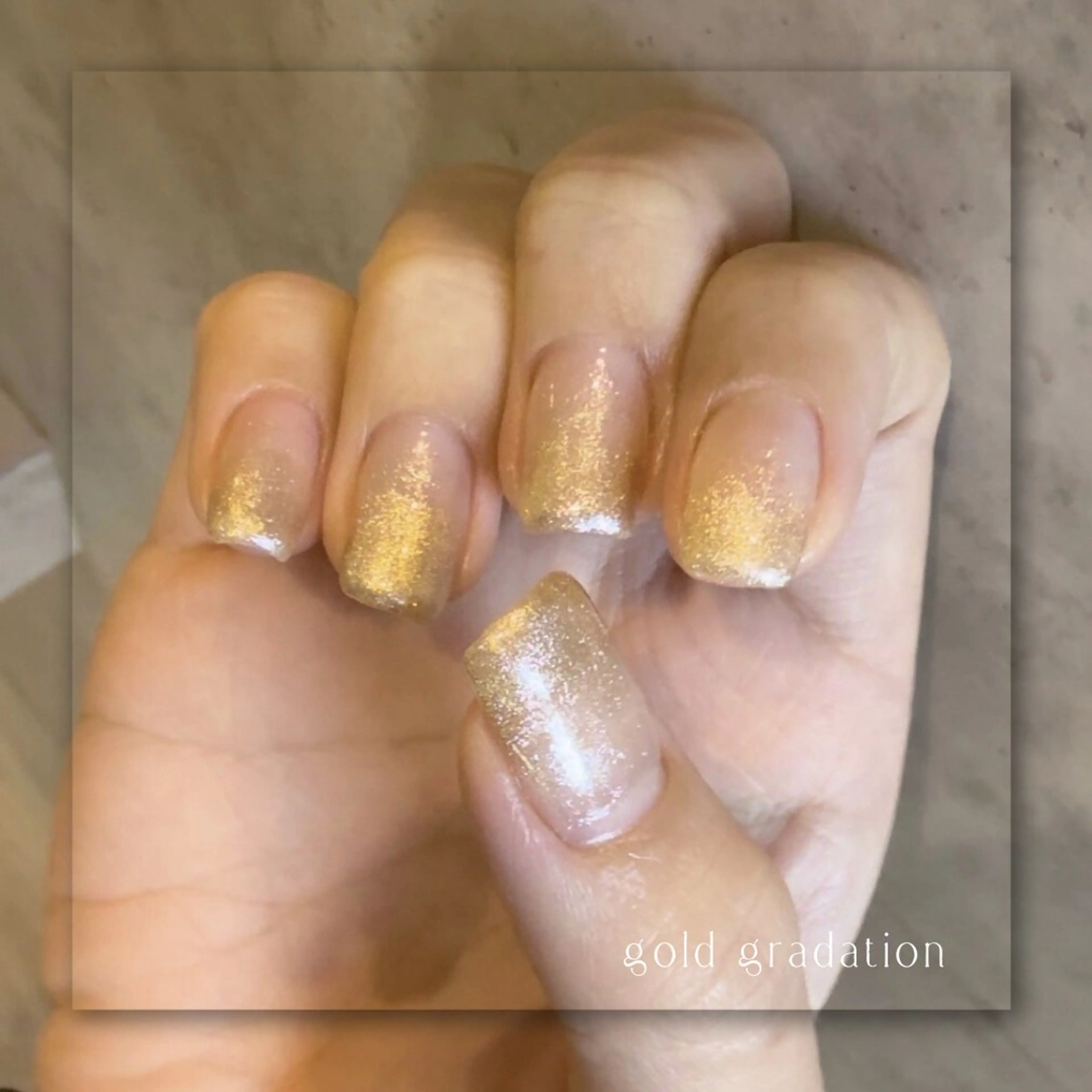 ネイル ジェルネイル ゴールド グラデーション マグネットネイル パラジェル Seemly 千田町店所属・フラワーパラジェル 🌸シームリーエミのネイルデザイン