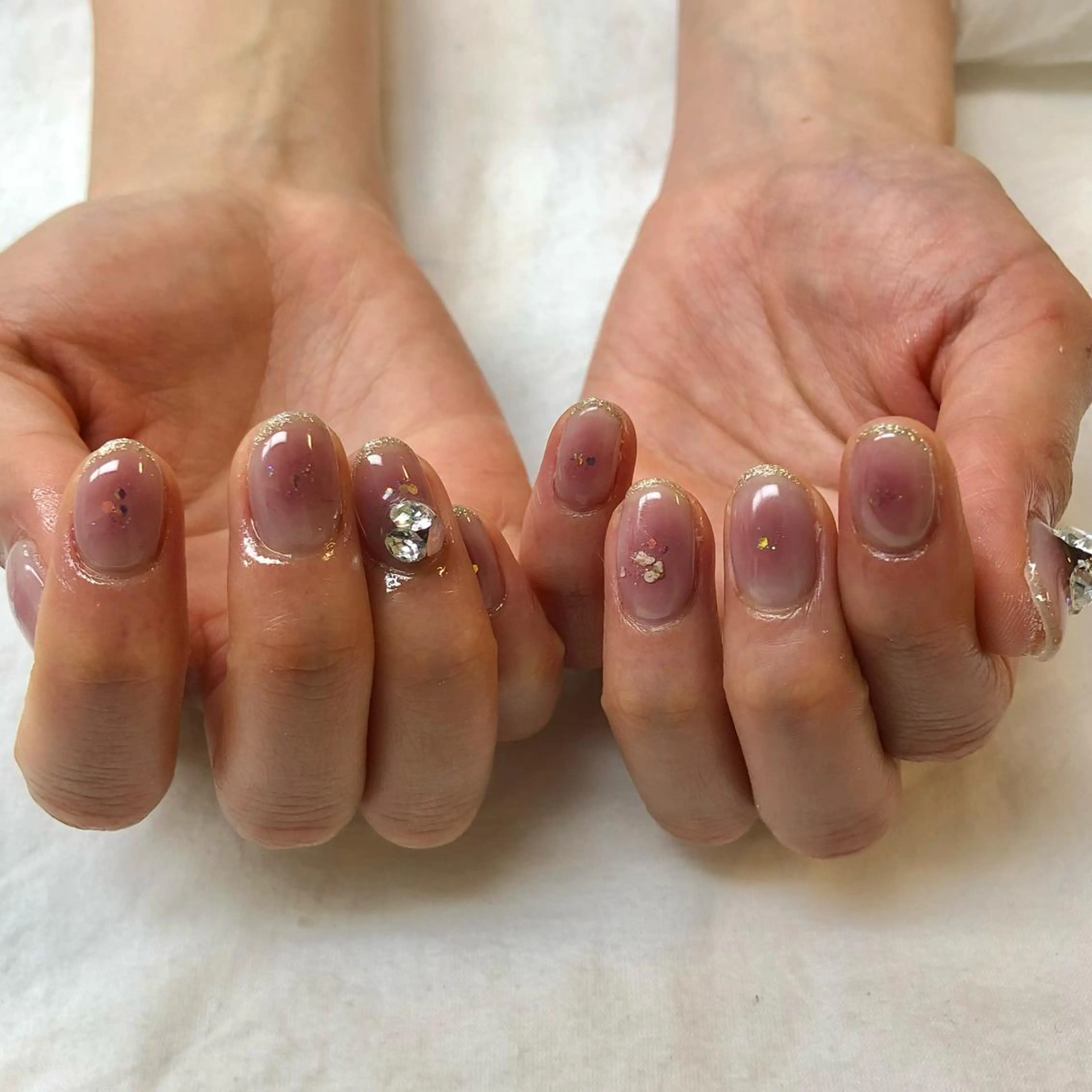 セミロング ハンドネイル 池袋痛ネイル Nok. 渡辺のネイルデザイン