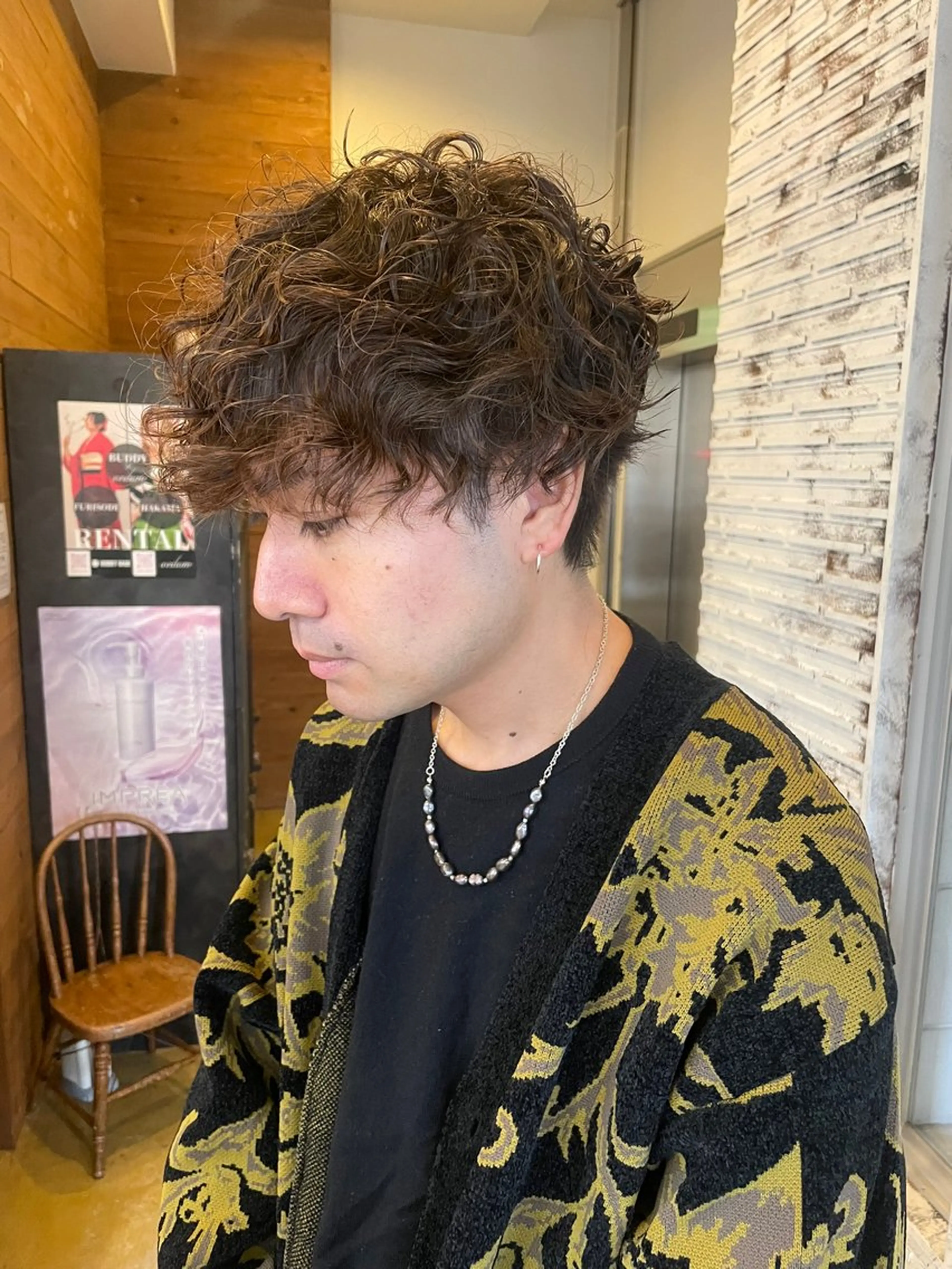 ショート パーマ メンズ パーマ特化 motooのヘアスタイル