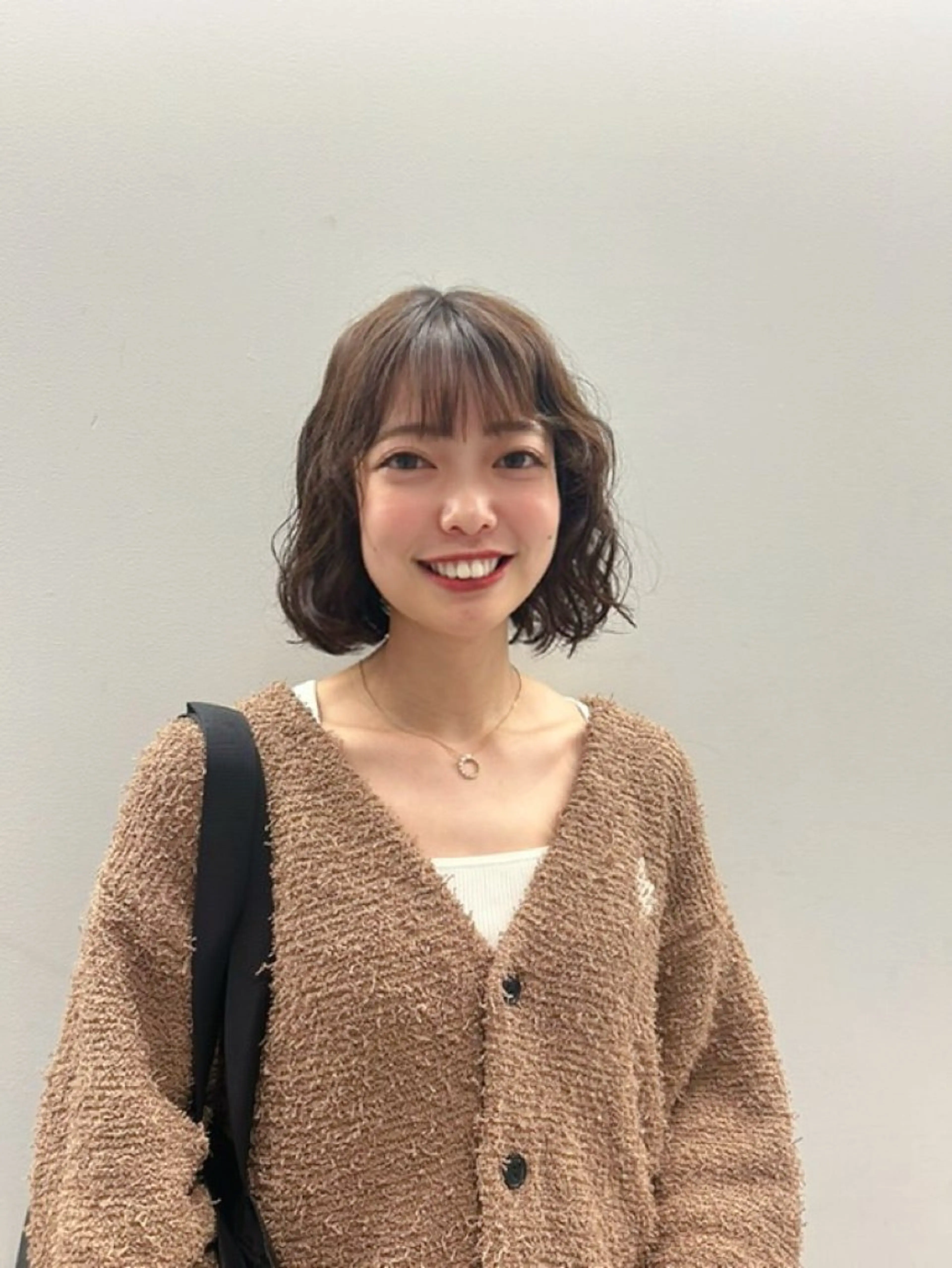 ミディアム パーマ ボブ カット パーマ トリートメント kaito パーマ募集！🔵のヘアスタイル