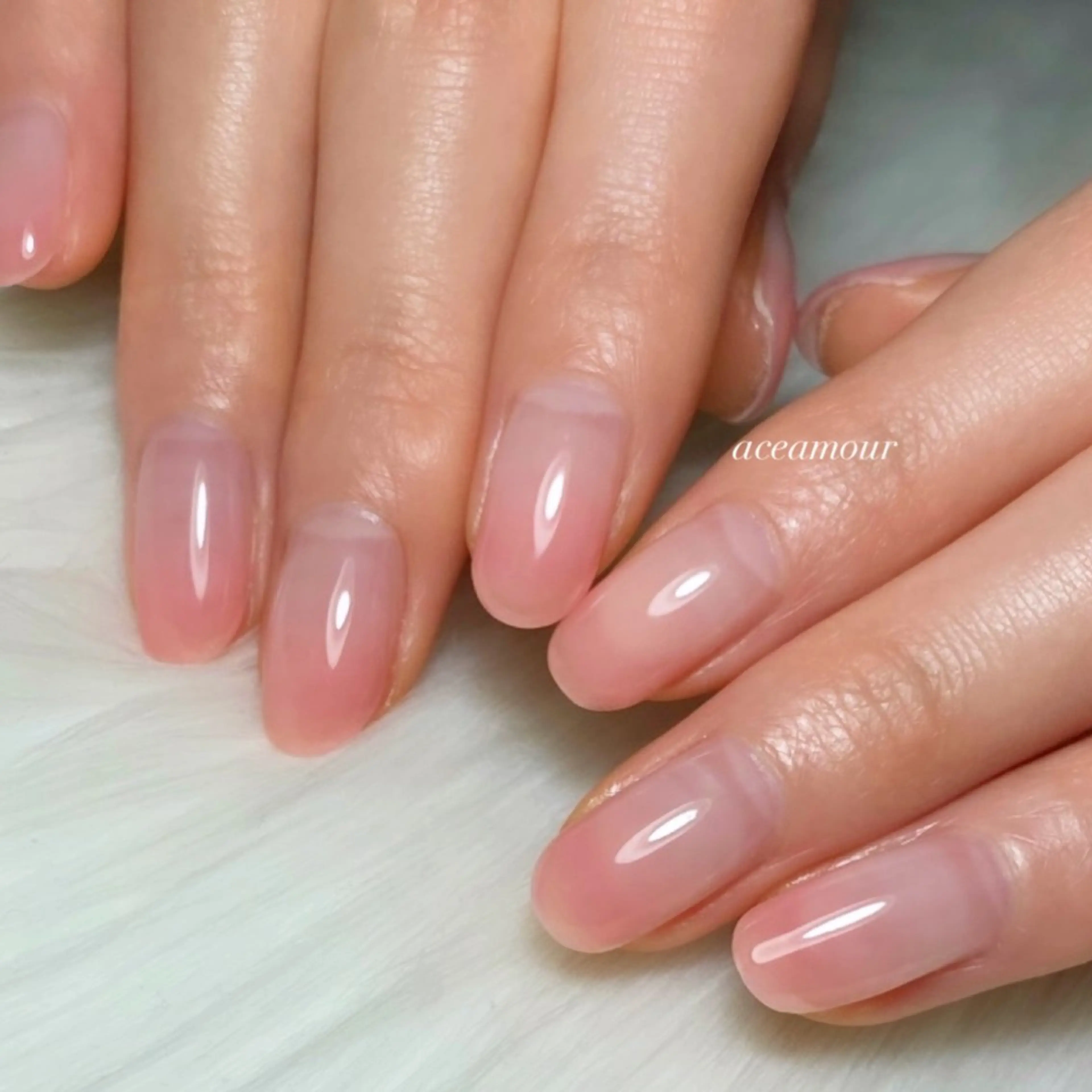 ネイル ハンドネイル ハンドケア ネイル/耳つぼ /新ホワイトニングのネイルデザイン