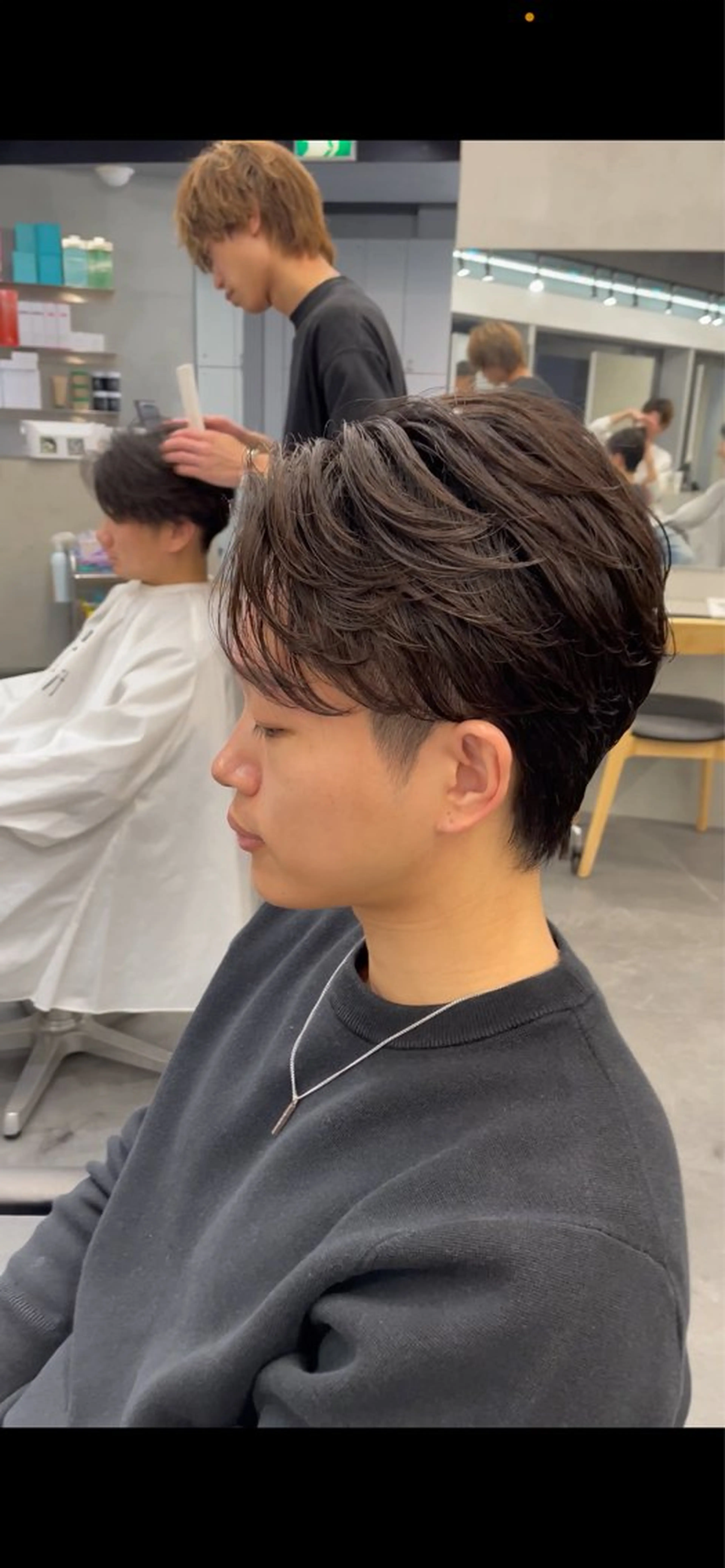 パーマ メンズ カット パーマ トリートメント fifth　石垣 海音のヘアスタイル