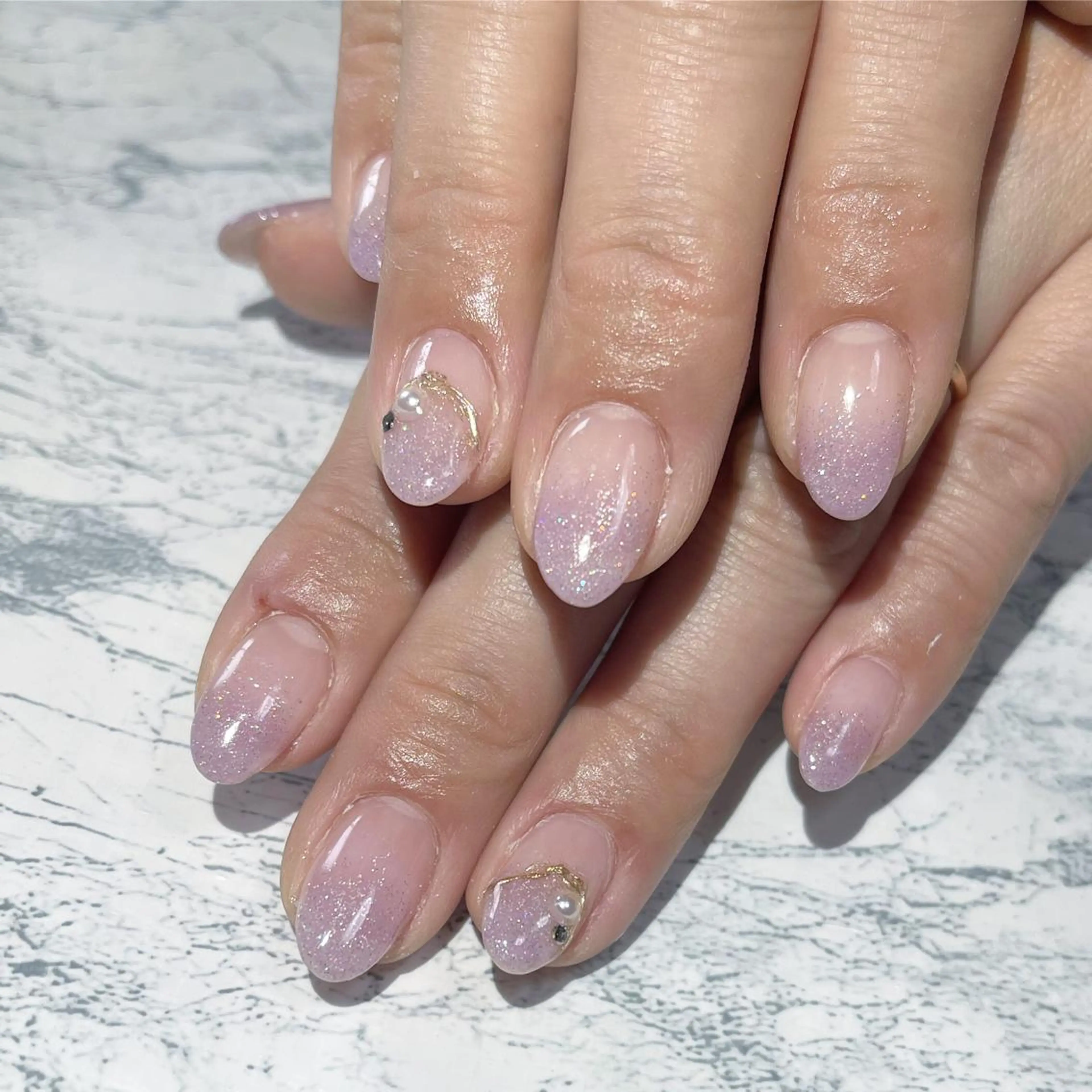ネイル フットネイル ニュアンスネイル シンプルネイル 春ネイル 夏ネイル ハンドネイル ネイル フフラ所属・nail fufla ♡yamane♡のネイルデザイン