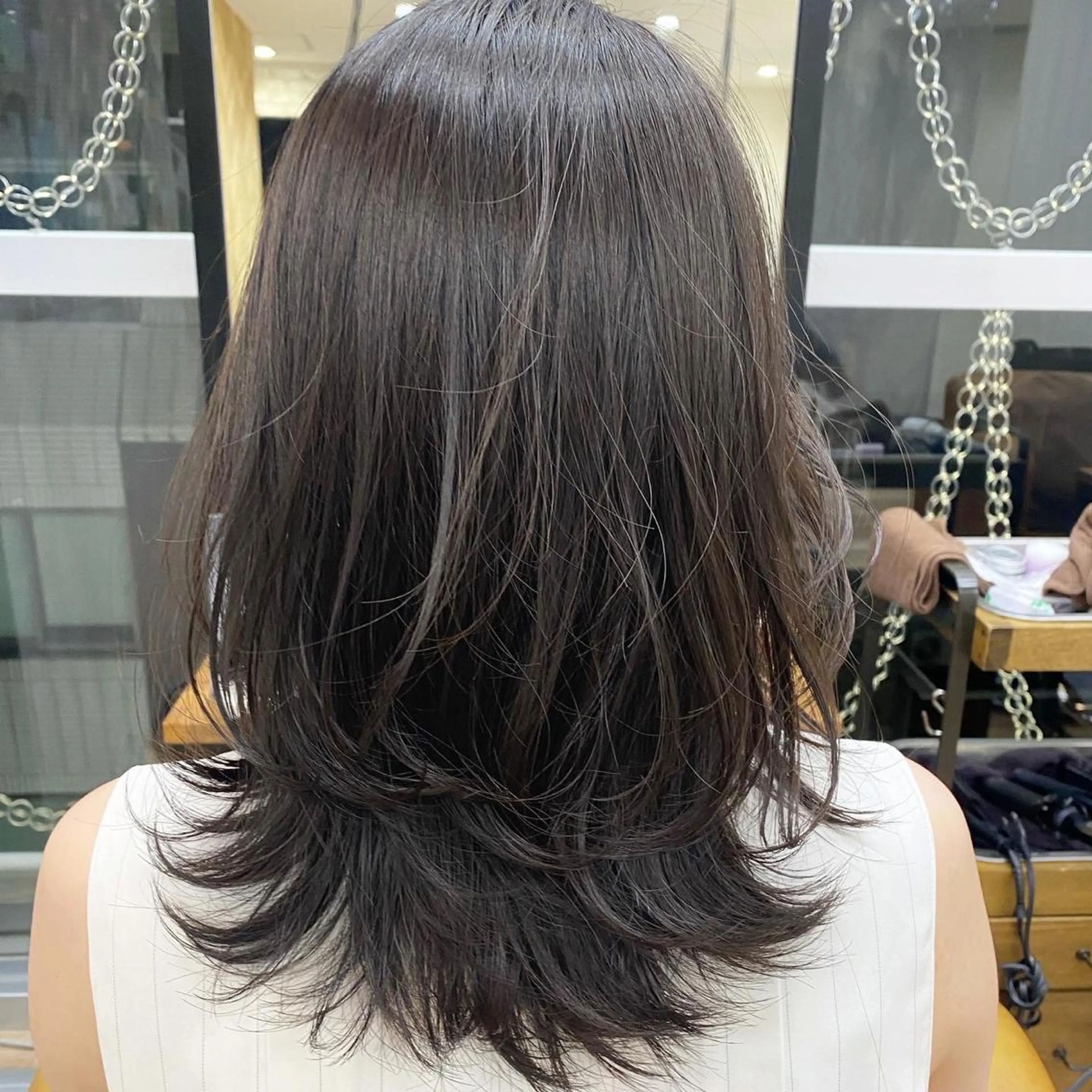 ロング カラー パーマ ヘアアレンジ Riposo.所属・✨艶髪✨ 奈須晴香のヘアスタイル