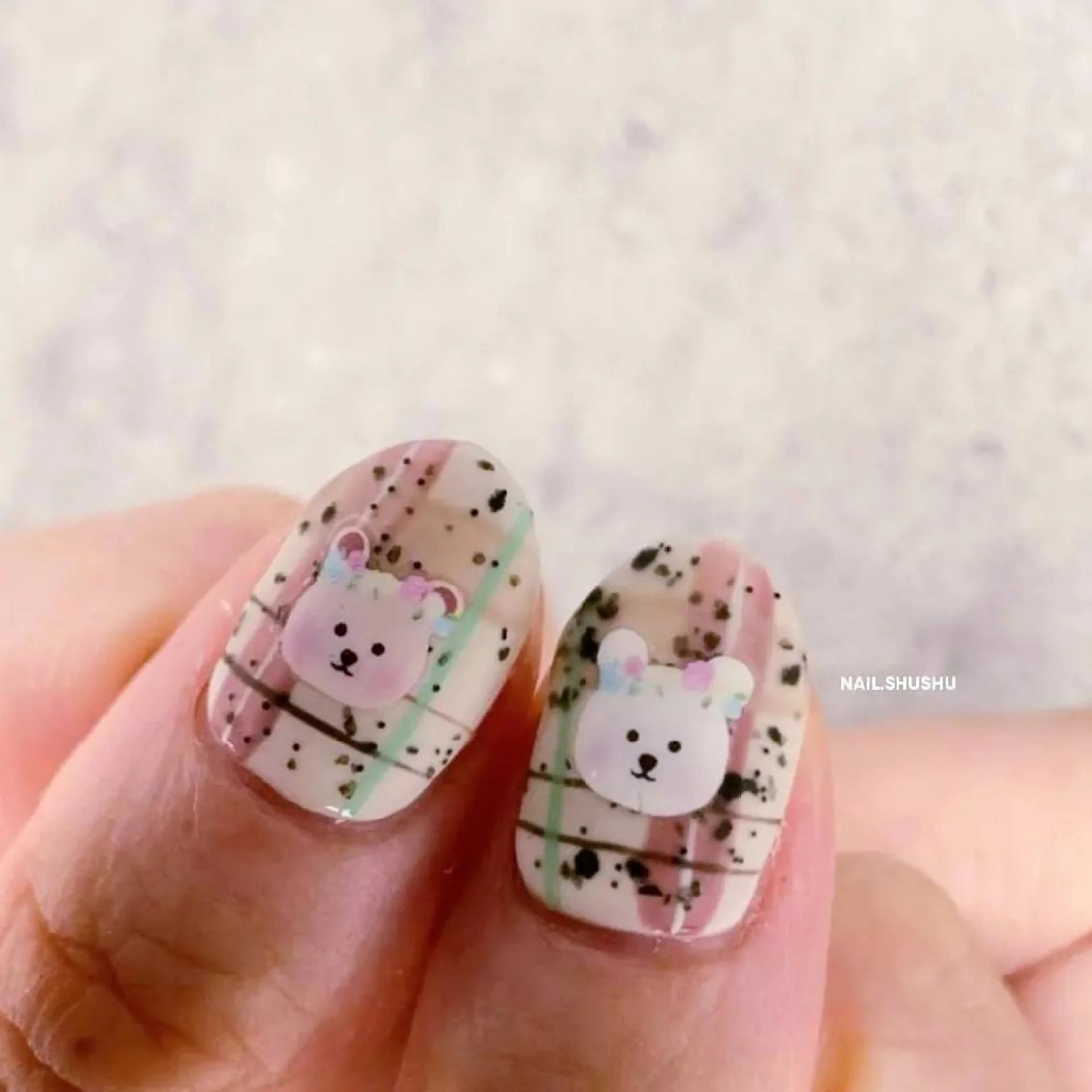 ネイル 3dパーツ/流行り 👧shushu❤️のネイルデザイン
