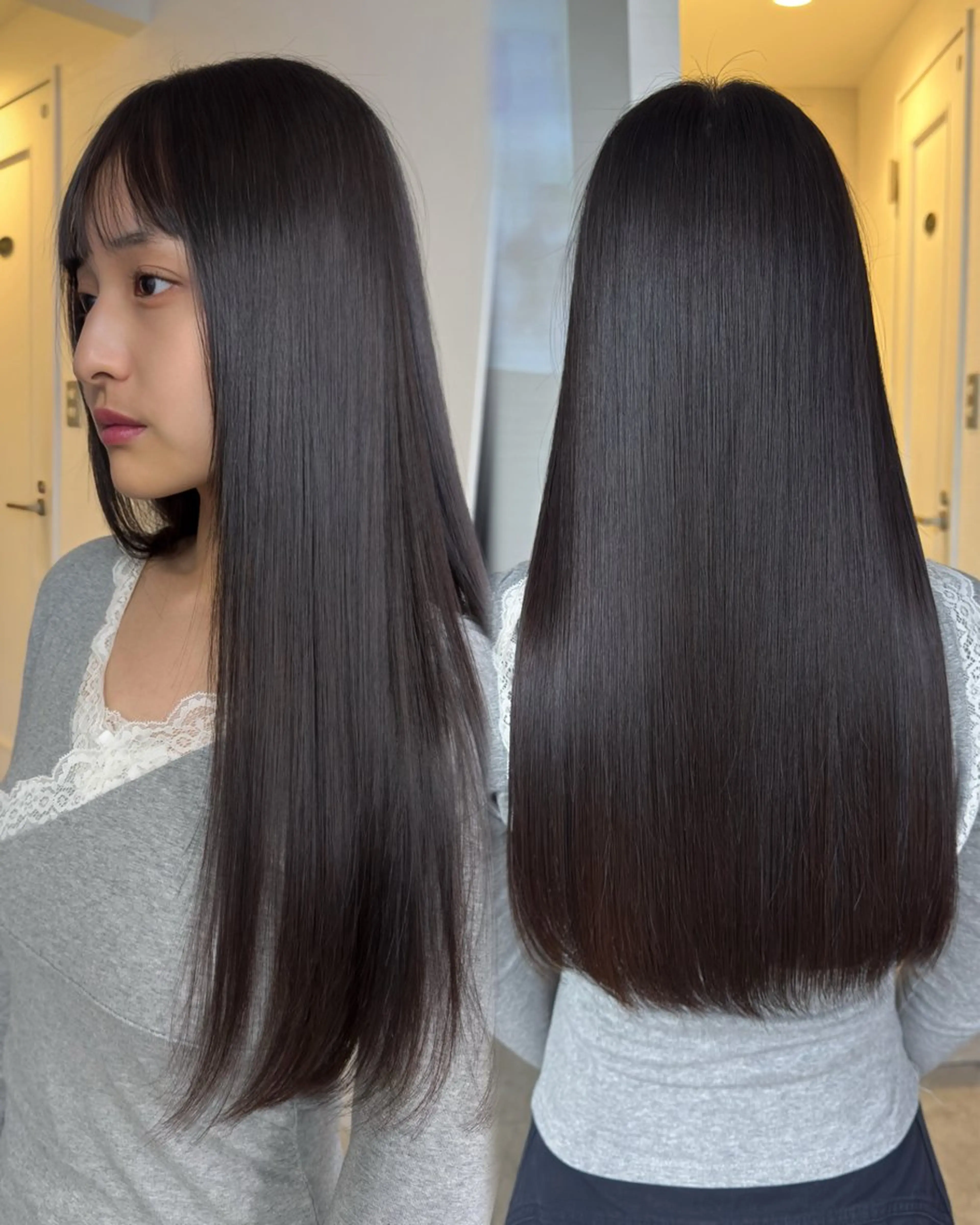 ロング カラー トリートメント カット トリートメント BANK'S hair所属・💐ケラチン 髪質改善寺坂雄飛💐のヘアスタイル