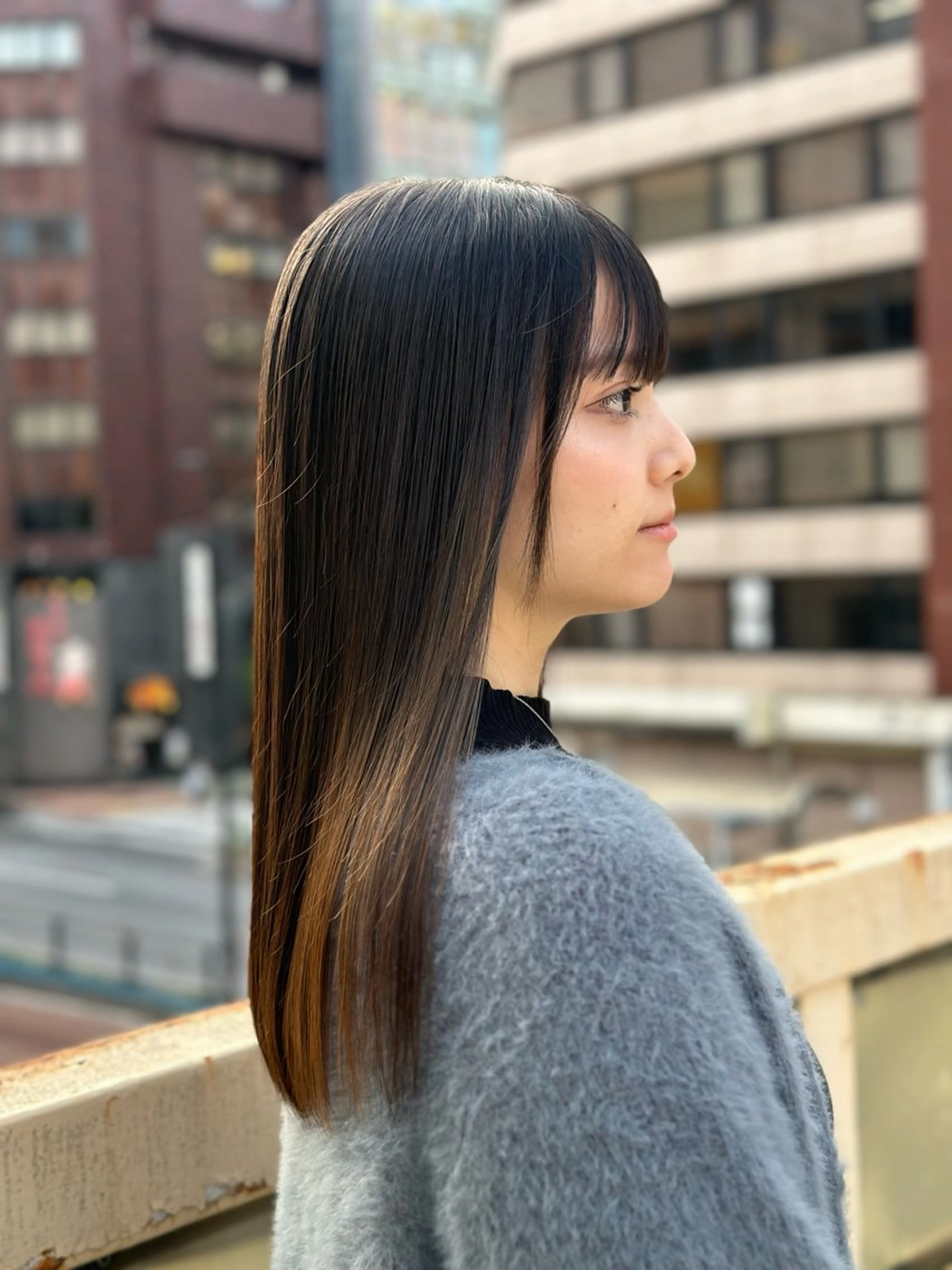 ロング トリートメント 酸性ストレート 酸熱トリートメント Respia所属・早坂 匠/酸性ストレートのヘアスタイル