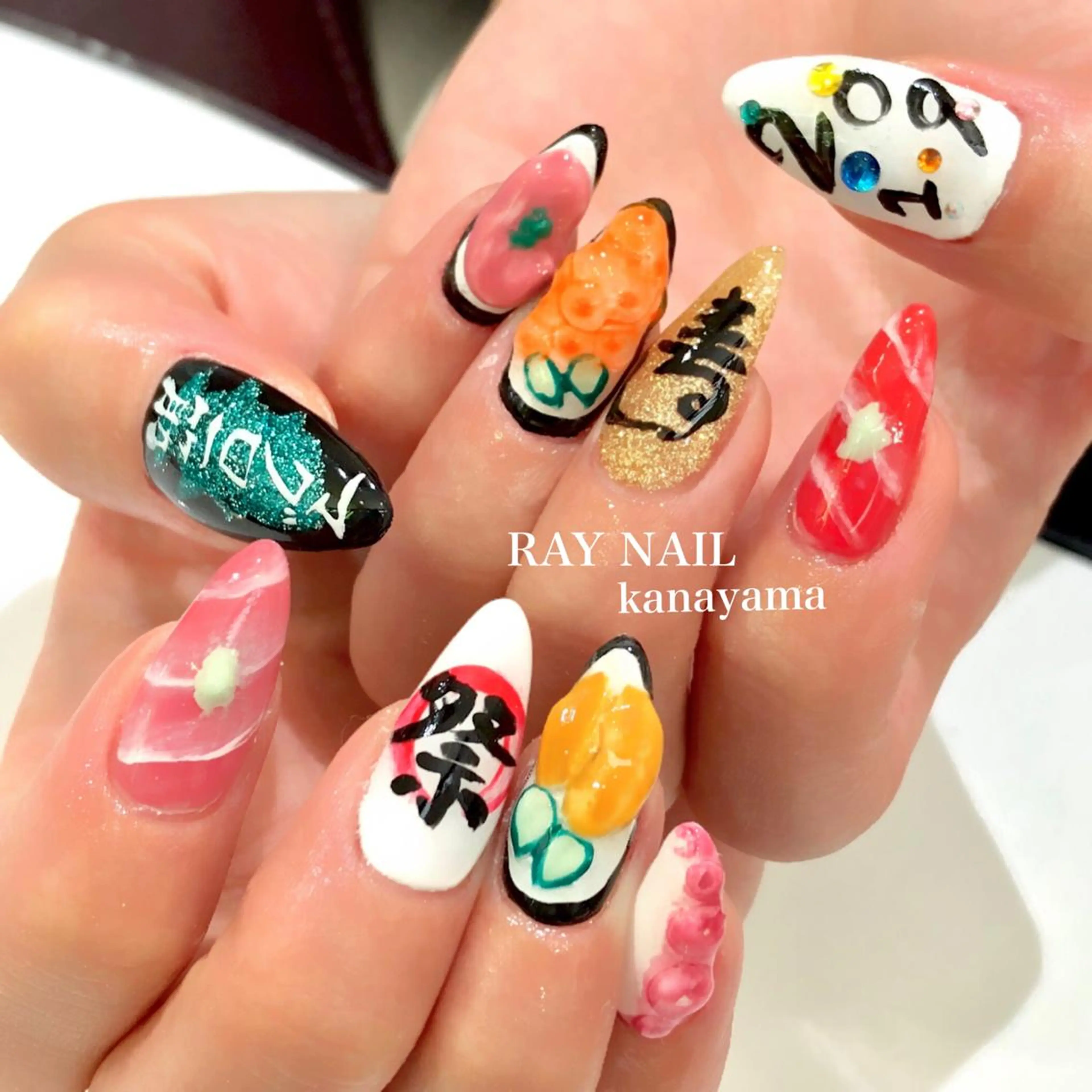 ネイル アートネイル Arowa 伊田のネイルデザイン