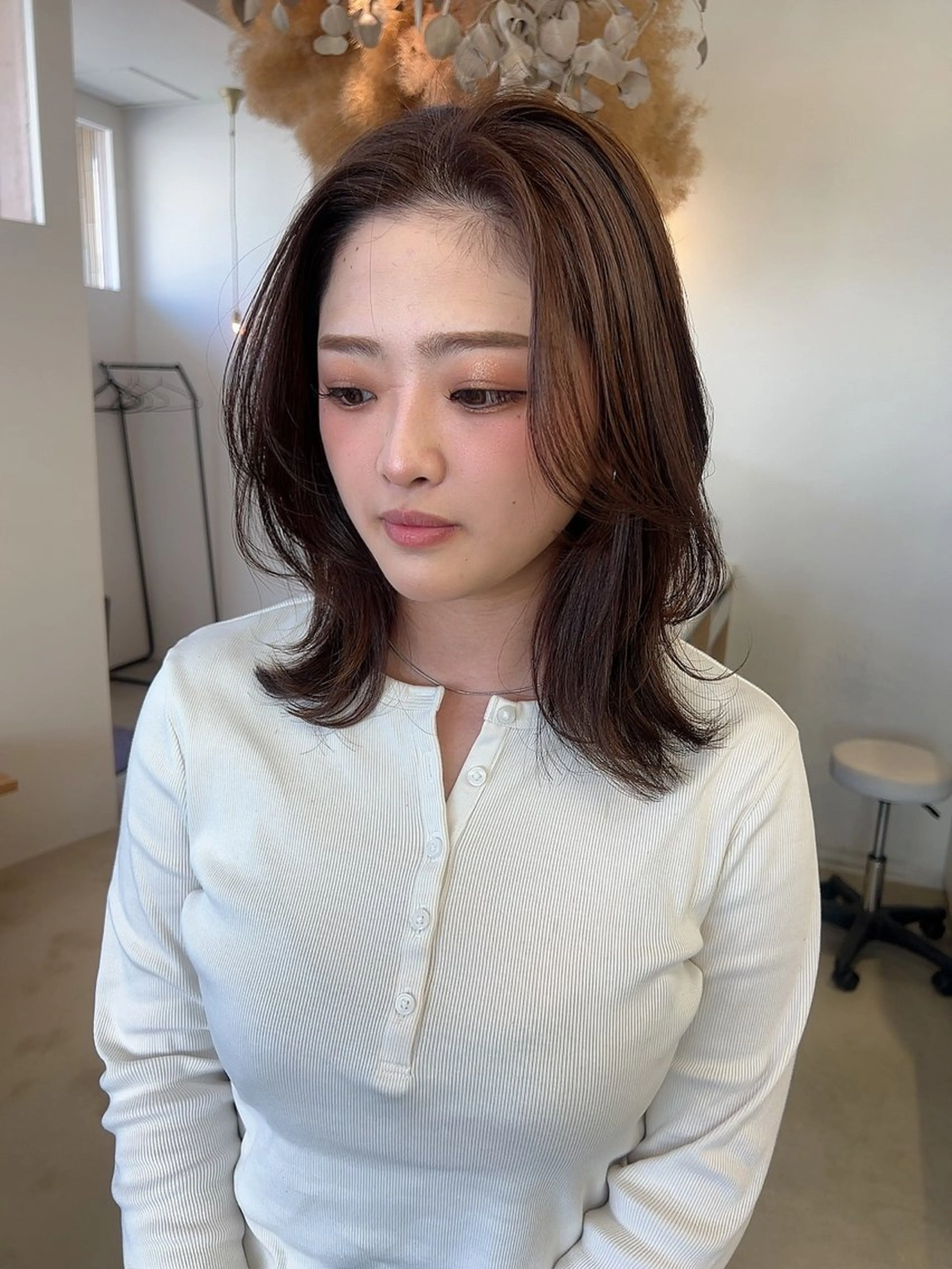 ミディアム ヘアカラー トリートメント vince. moekoのヘアスタイル